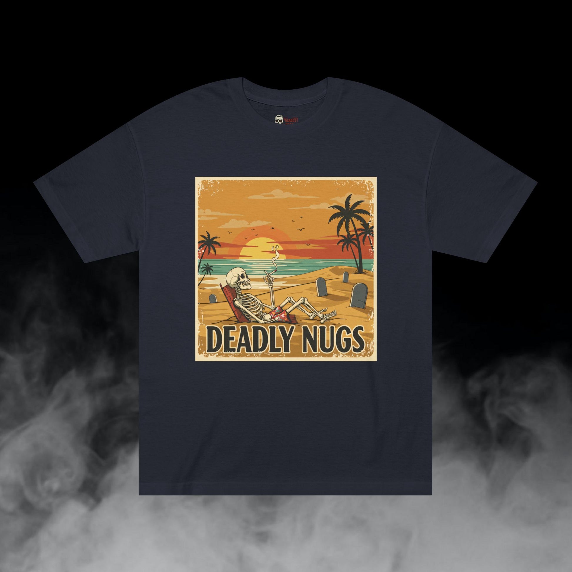 Deadly Nugs, Dead on the Beach T-Shirt, Premium, Unisex, Graphic T-Shirt, Black