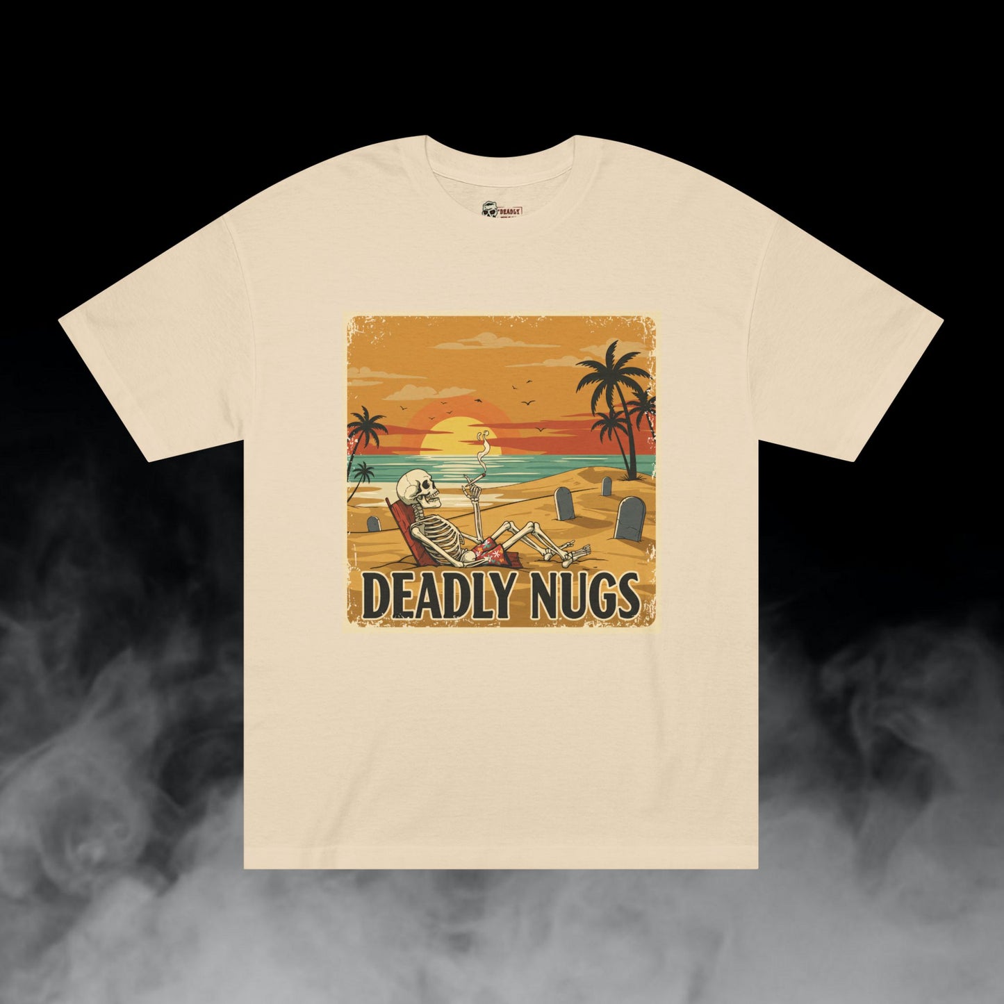 Deadly Nugs, Dead on the Beach T-Shirt, Premium, Unisex, Graphic T-Shirt, Sand