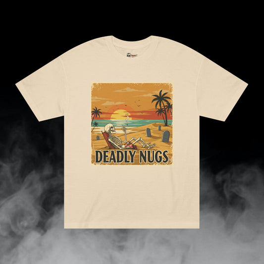Deadly Nugs, Dead on the Beach T-Shirt, Premium, Unisex, Graphic T-Shirt, Sand