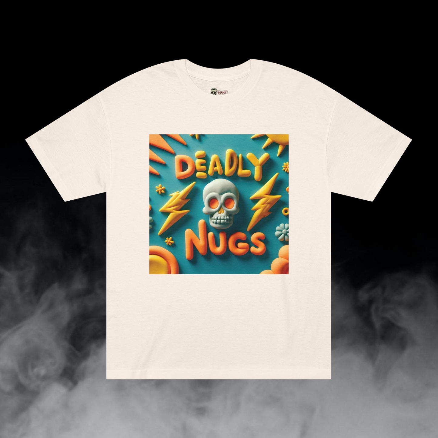 Deadly Nugs, Deadly Clay Art T-Shirt, Premium, Unisex, Graphic T-Shirt, Cream