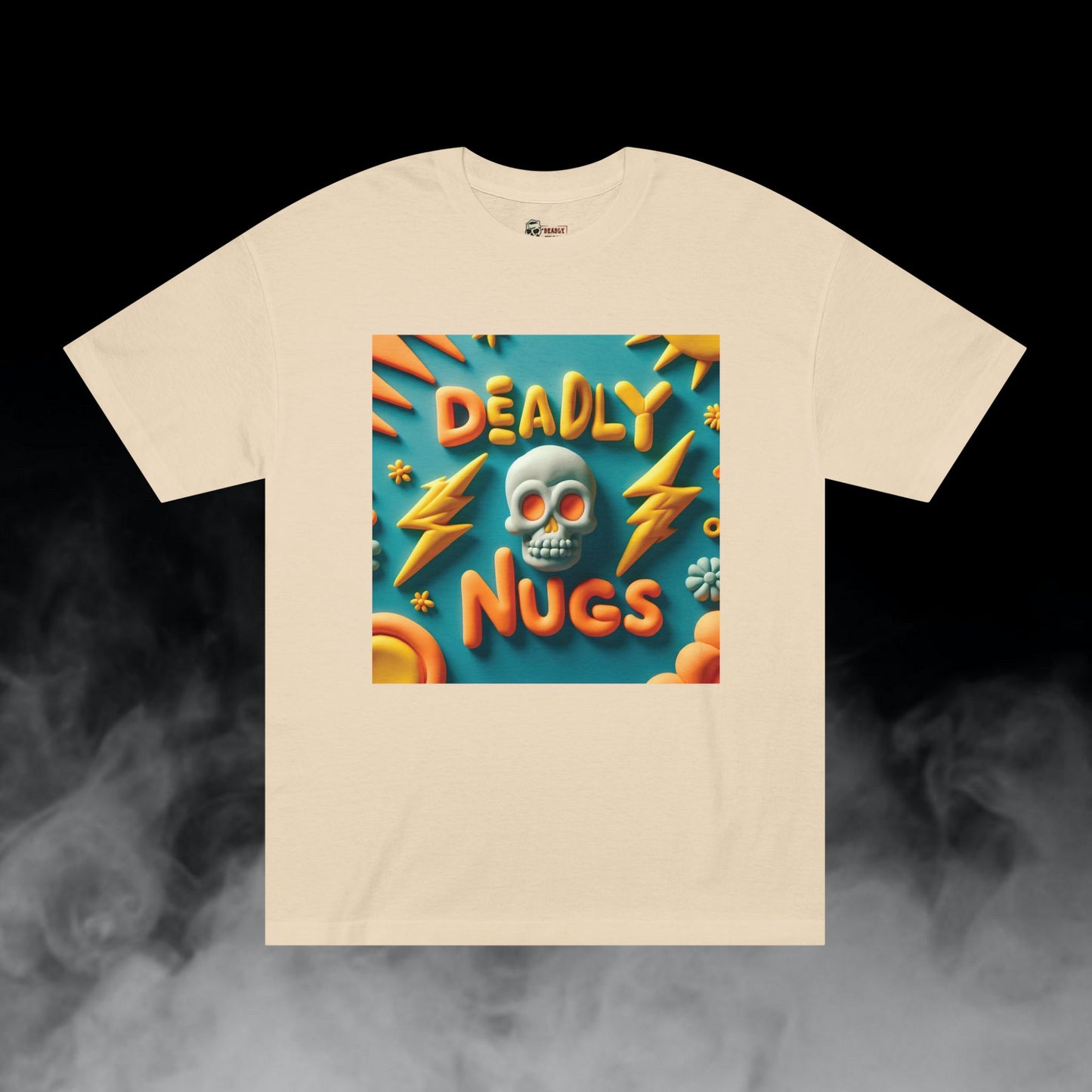 Deadly Nugs, Deadly Clay Art T-Shirt, Premium, Unisex, Graphic T-Shirt, Sand