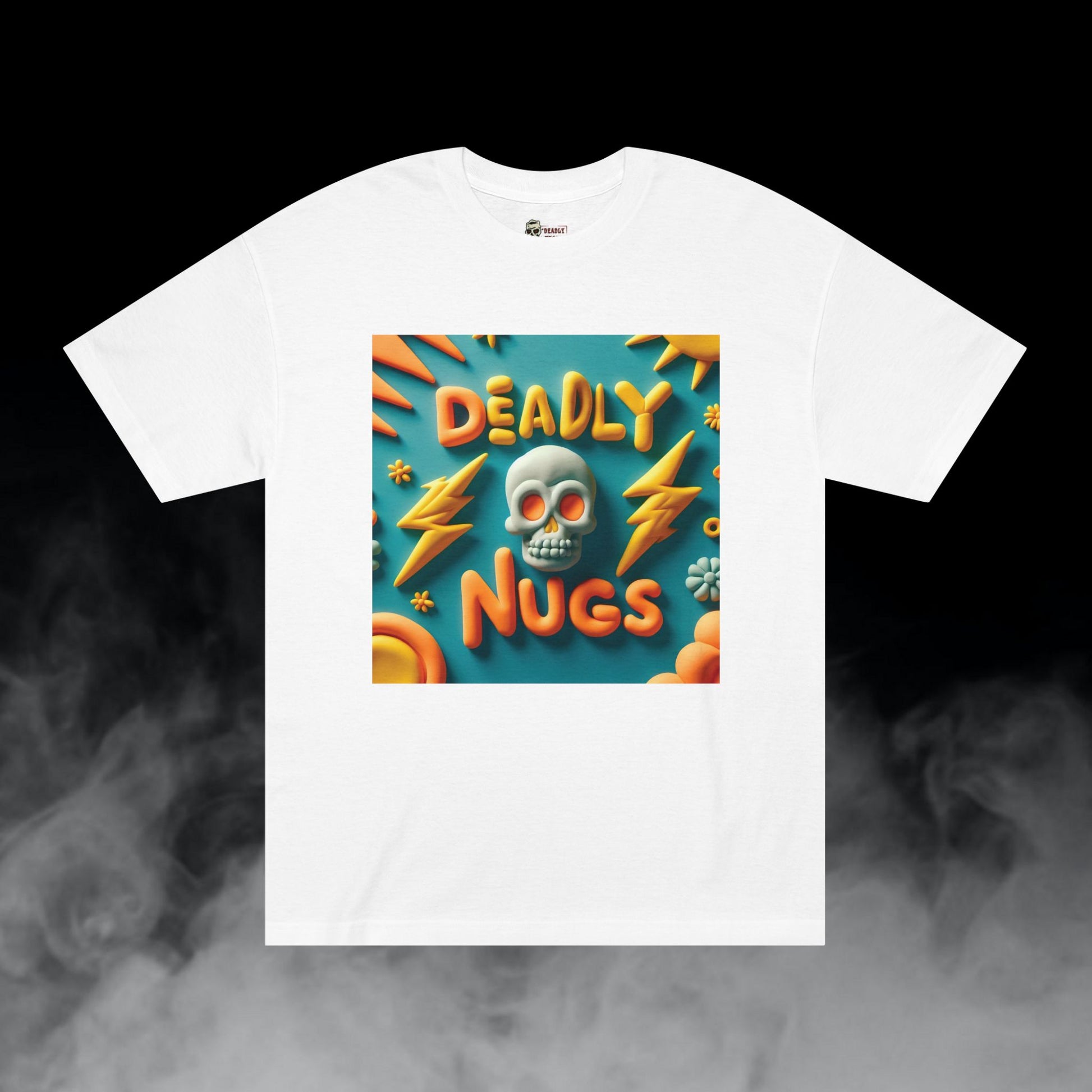 Deadly Nugs, Deadly Clay Art T-Shirt, Premium, Unisex, Graphic T-Shirt, White