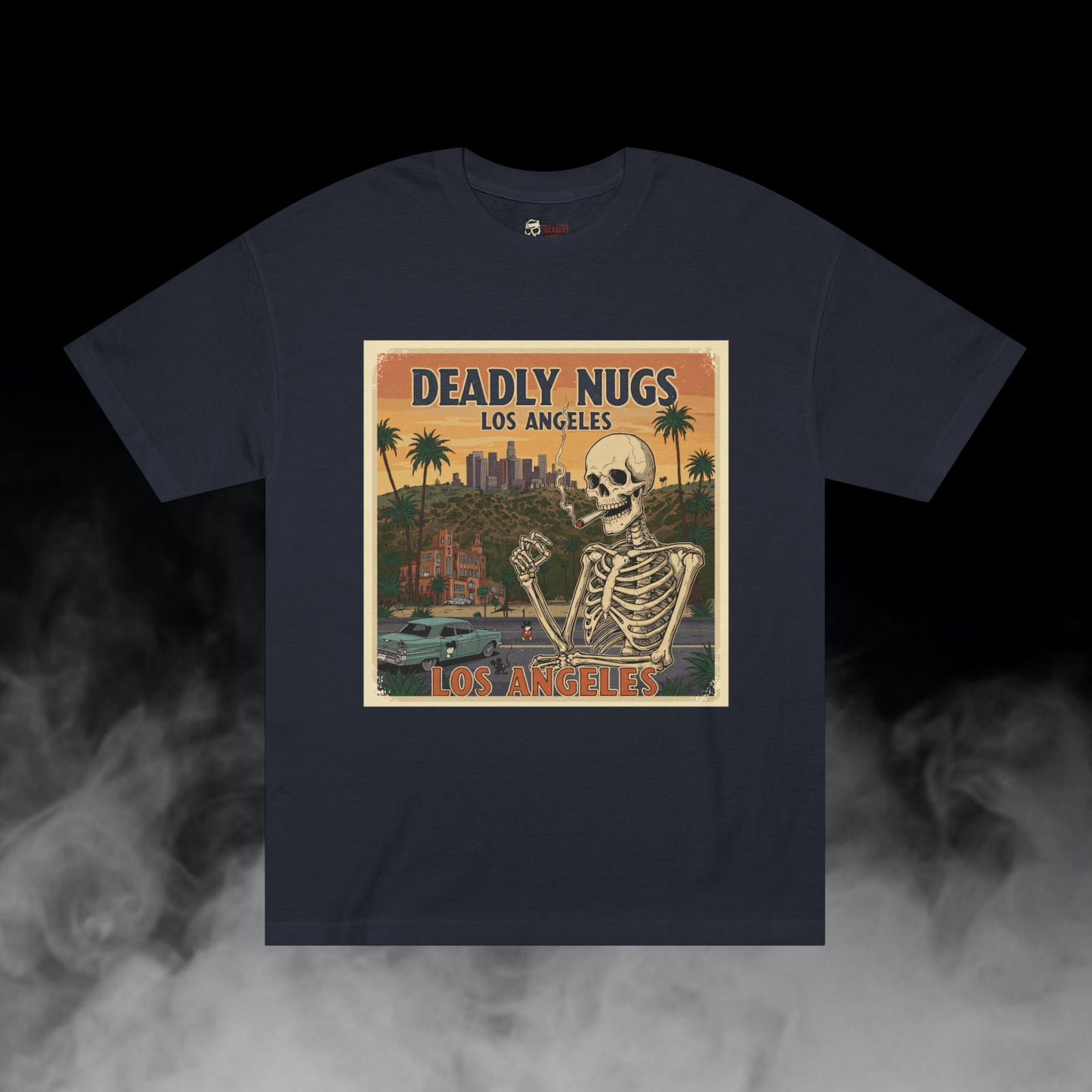 Deadly Nugs, Deadly Nugs Los Angeles T-Shirt, Premium, Unisex, Graphic T-Shirt, Black