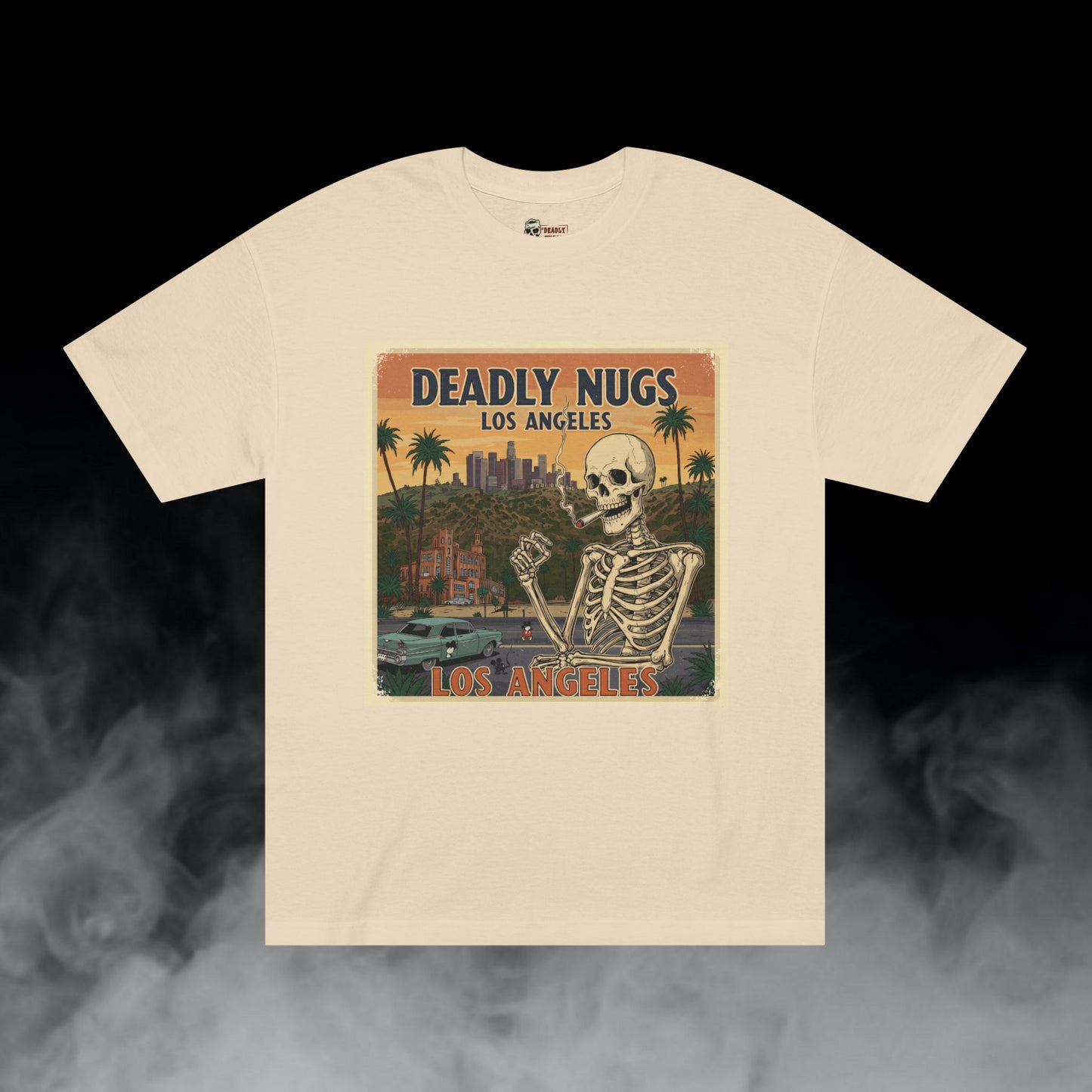 Deadly Nugs, Deadly Nugs Los Angeles T-Shirt, Premium, Unisex, Graphic T-Shirt, Sand