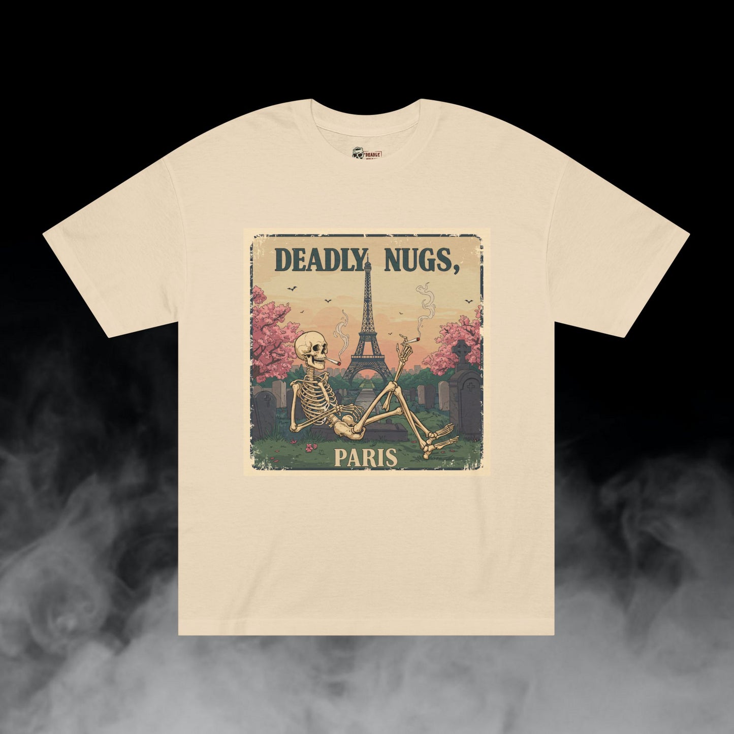 Deadly Nugs, Deadly Nugs Paris T-Shirt, Premium, Unisex, Graphic T-Shirt, Sand