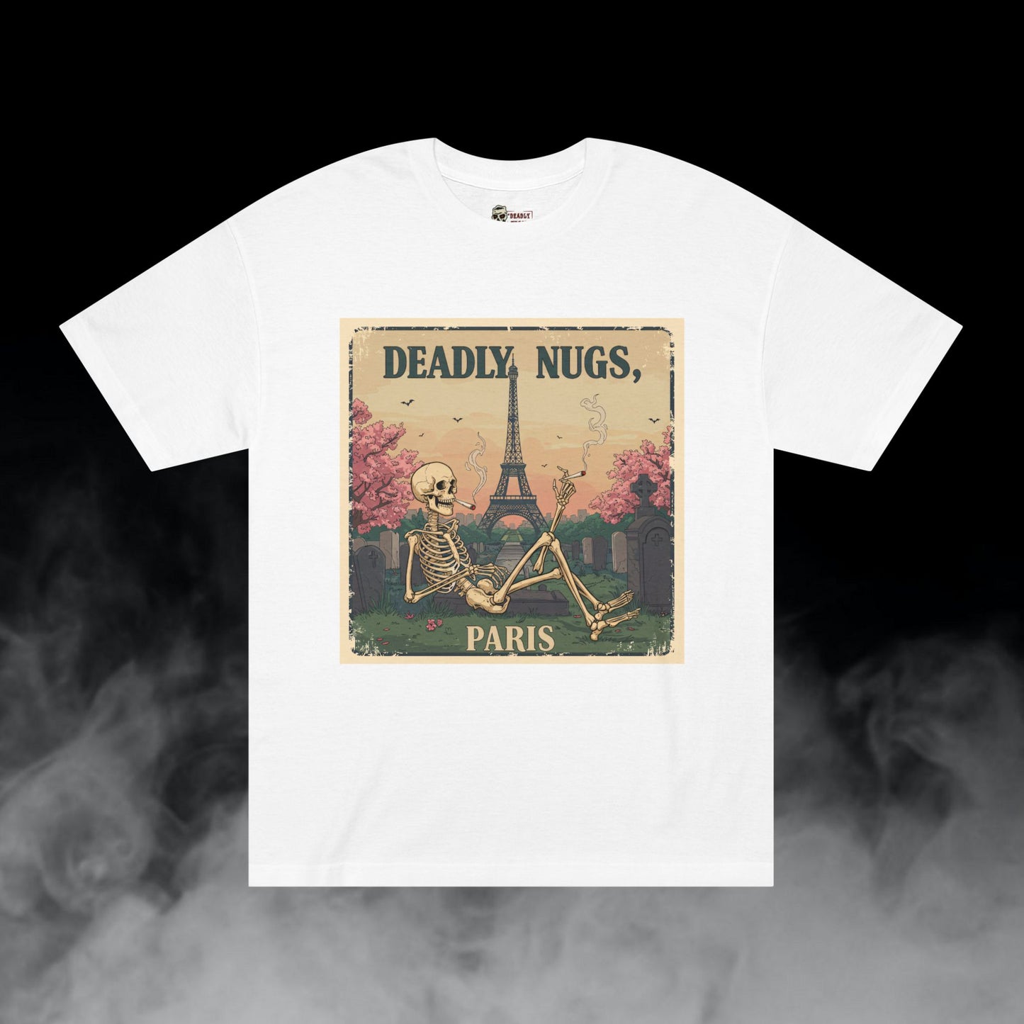 Deadly Nugs, Deadly Nugs Paris T-Shirt, Premium, Unisex, Graphic T-Shirt, White