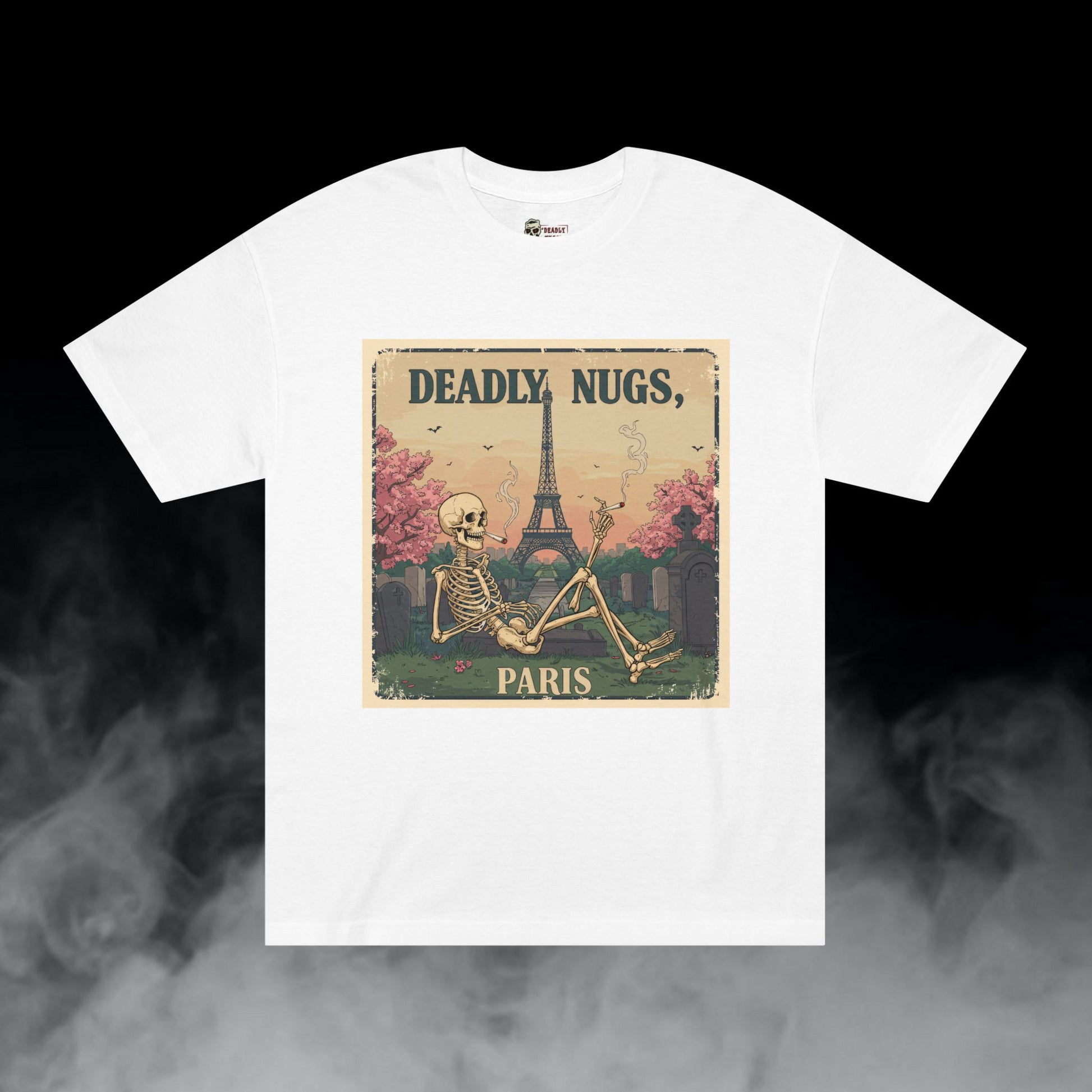 Deadly Nugs, Deadly Nugs Paris T-Shirt, Premium, Unisex, Graphic T-Shirt, White