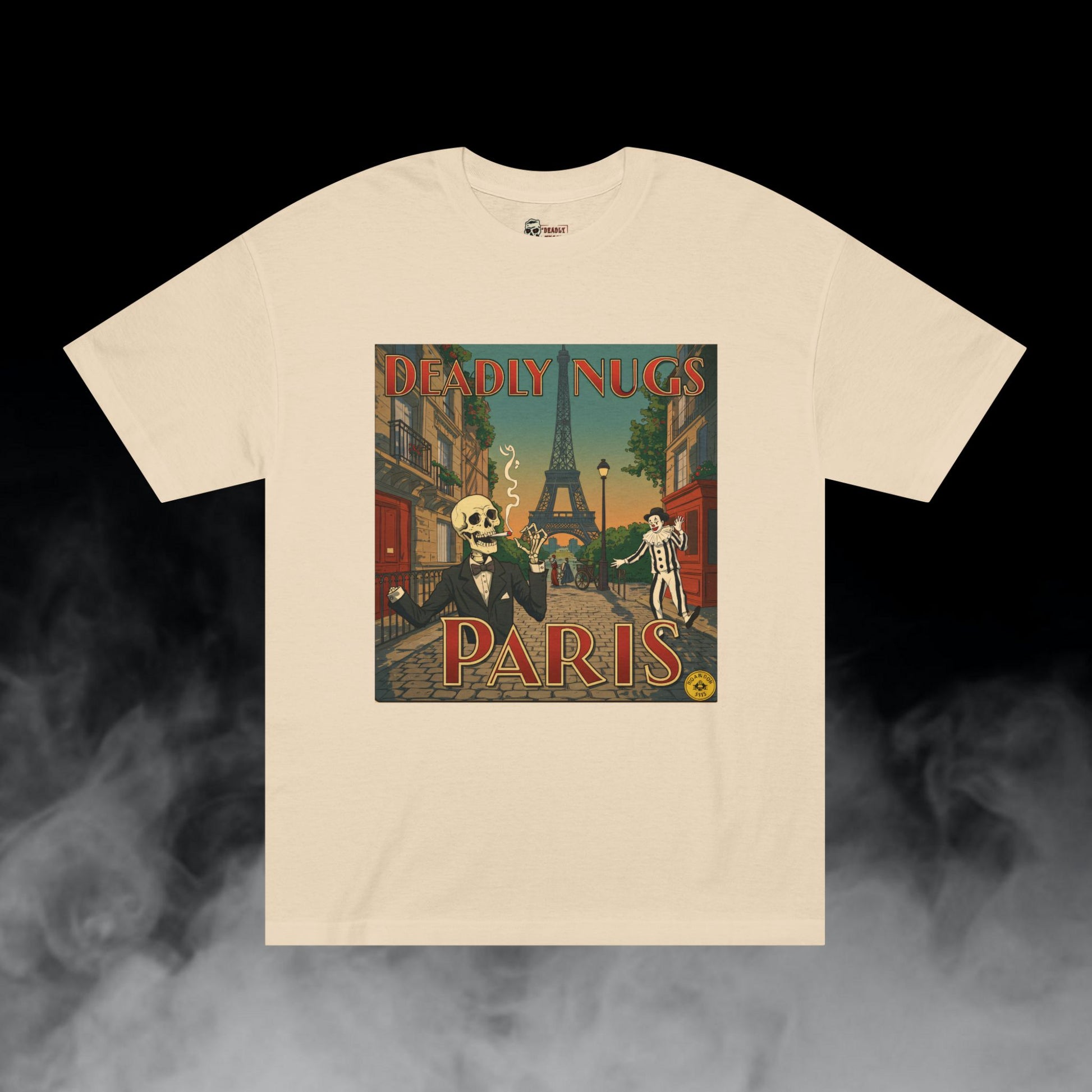 Deadly Nugs, Deadly Paris T-Shirt, Premium, Unisex, Graphic T-Shirt, Sand