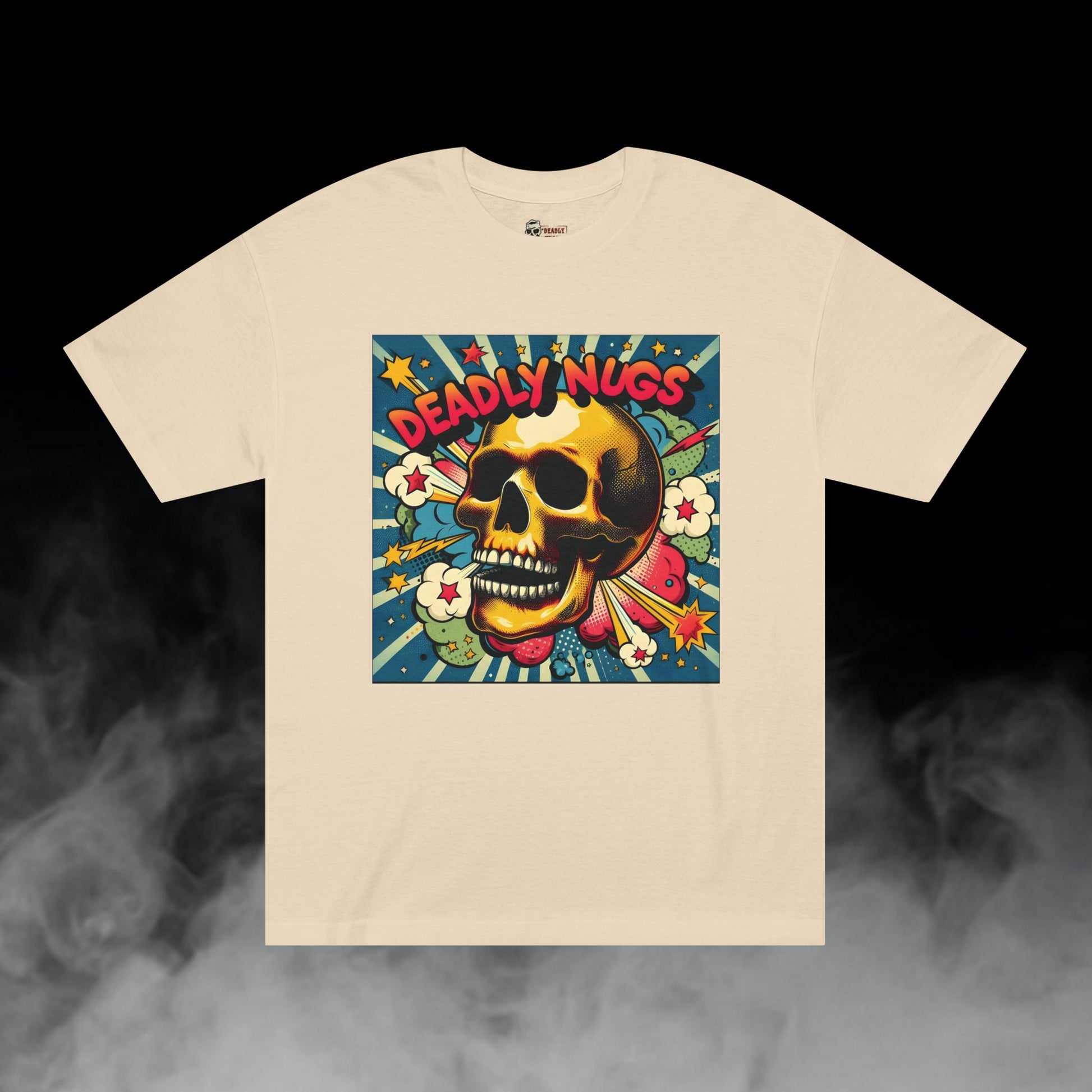 Deadly Nugs, Deadly Pop Art T-Shirt, Premium, Unisex, Graphic T-Shirt, Sand