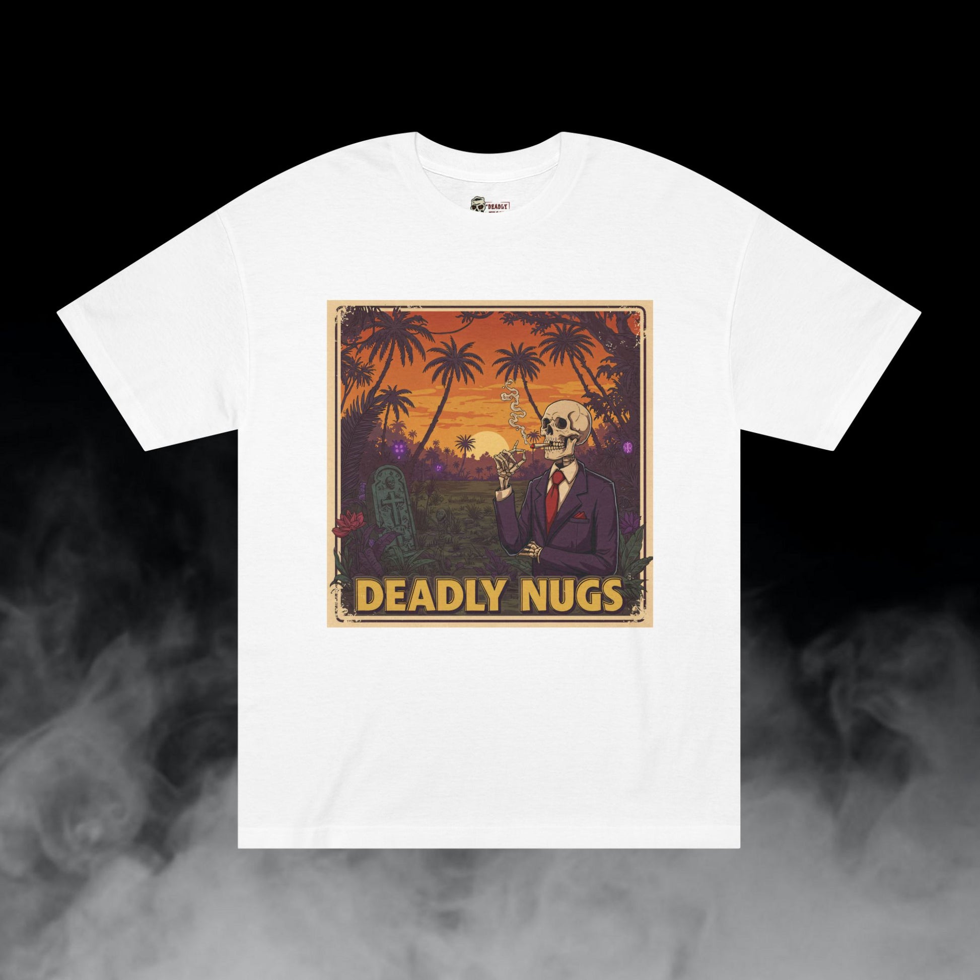 Deadly Nugs, Deep in the Jungle T-Shirt, Premium, Unisex, Graphic T-Shirt, White