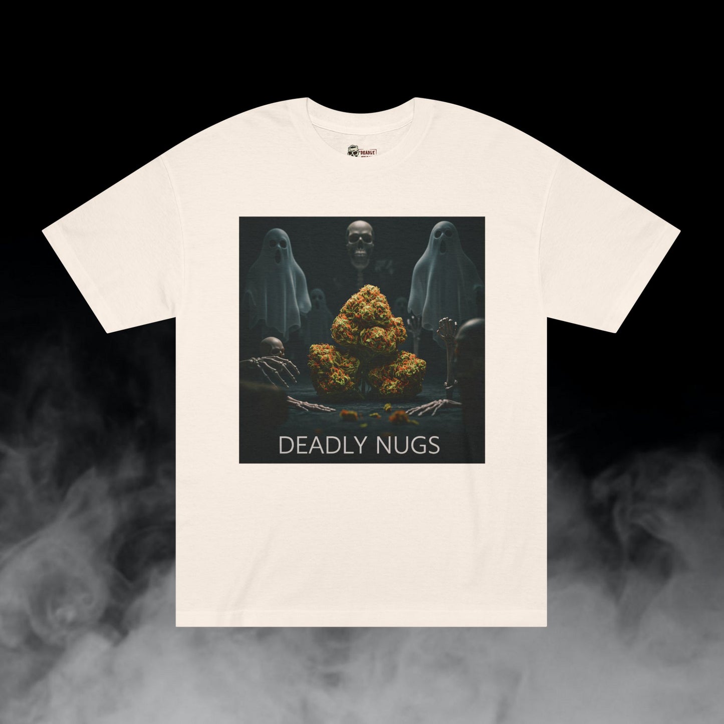 Deadly Nugs, Defying Doubt T-Shirt, Premium, Unisex, Graphic T-Shirt, Cream