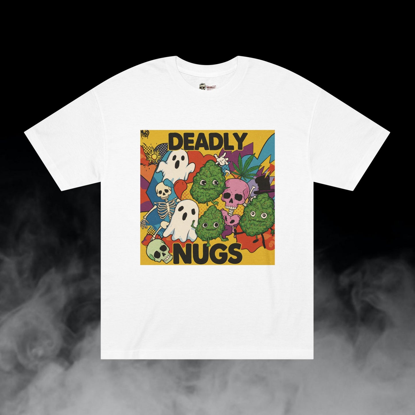 Deadly Nugs, Dope Party T-Shirt, Premium, Unisex, Graphic T-Shirt, White