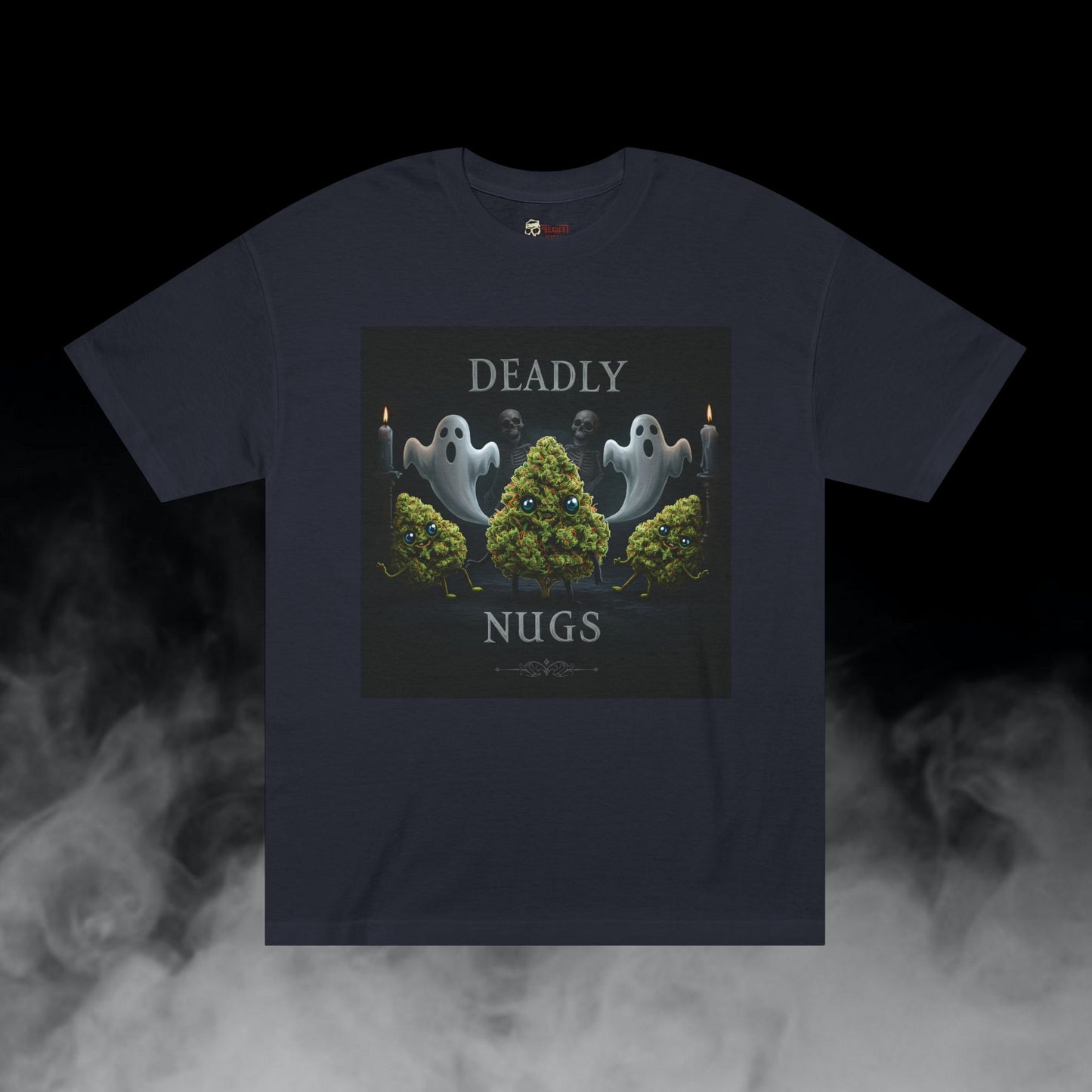 Deadly Nugs, Eerie Elegance T-Shirt, Premium, Unisex, Graphic T-Shirt, Black