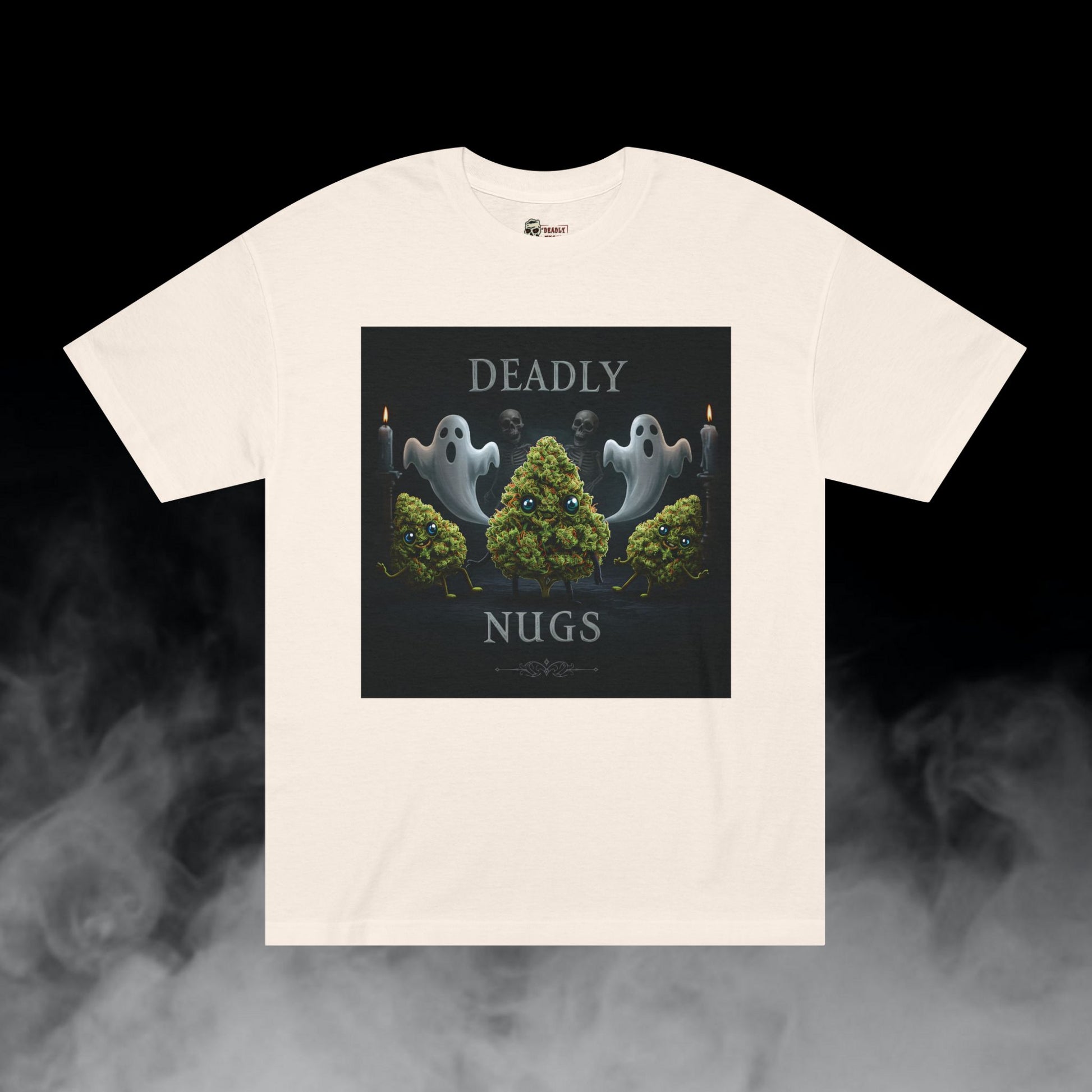 Deadly Nugs, Eerie Elegance T-Shirt, Premium, Unisex, Graphic T-Shirt, Cream