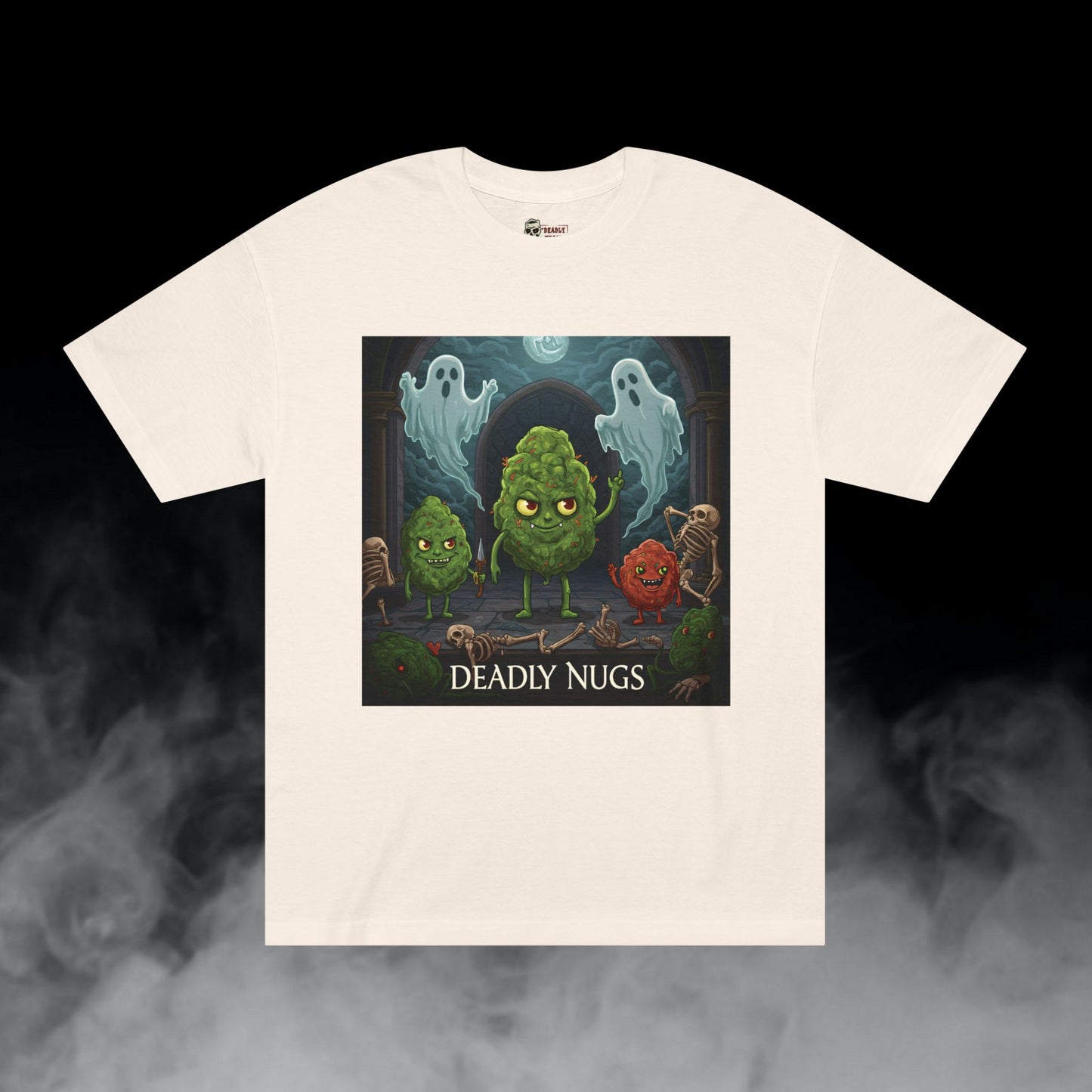 Deadly Nugs, Face Your Fear T-Shirt, Premium, Unisex, Graphic T-Shirt, Cream
