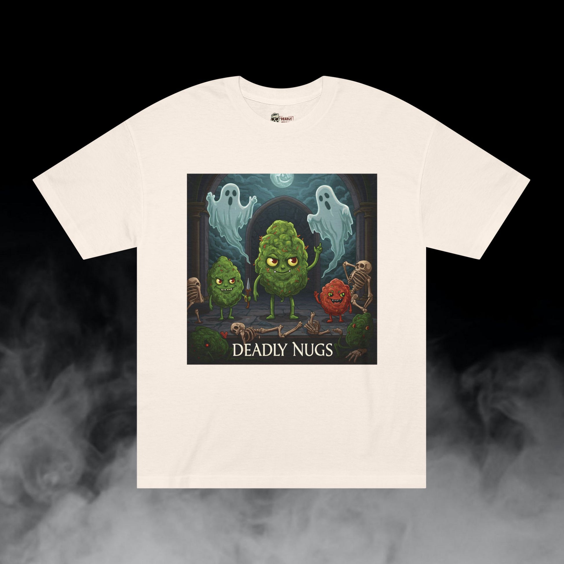 Deadly Nugs, Face Your Fear T-Shirt, Premium, Unisex, Graphic T-Shirt, Cream