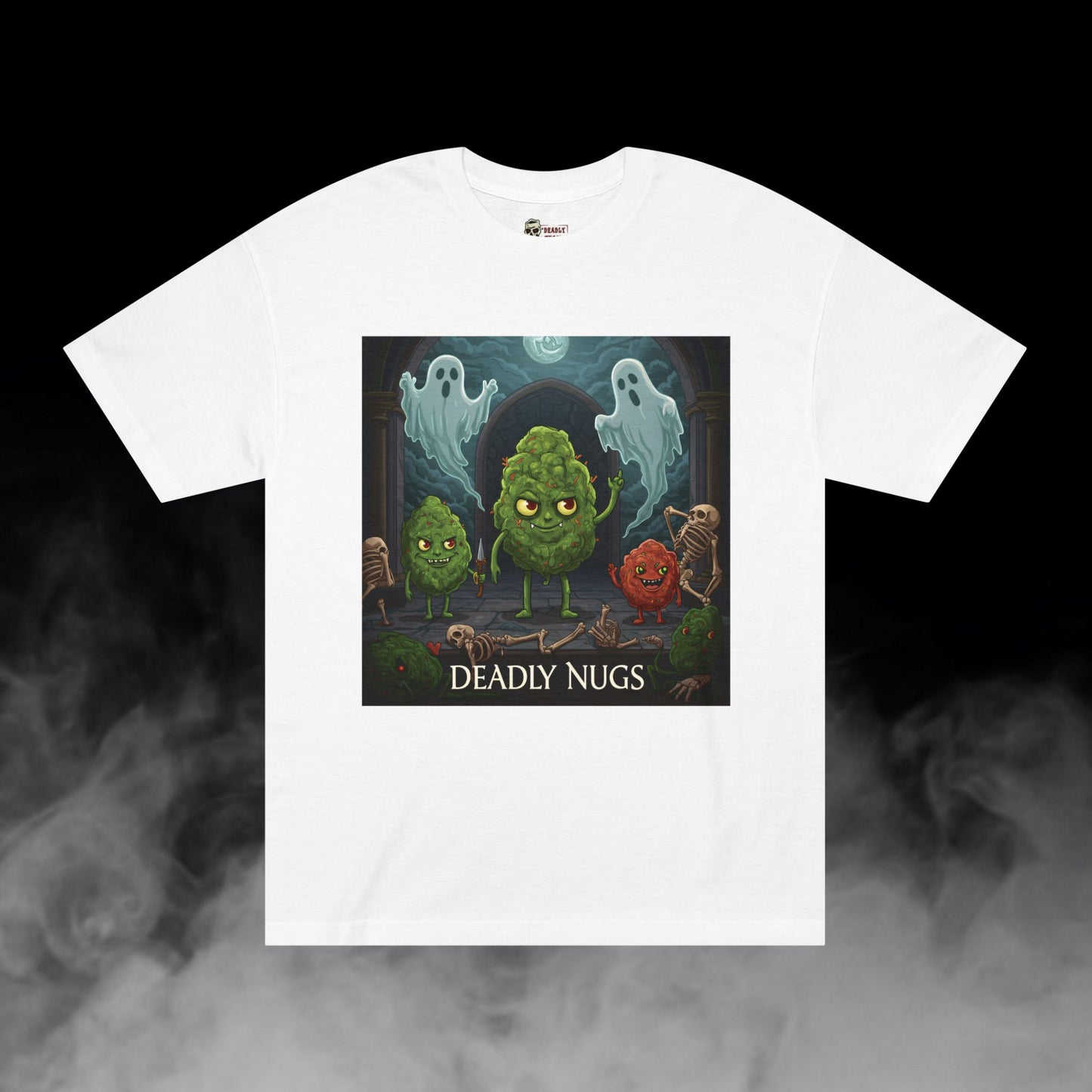 Deadly Nugs, Face Your Fear T-Shirt, Premium, Unisex, Graphic T-Shirt, White