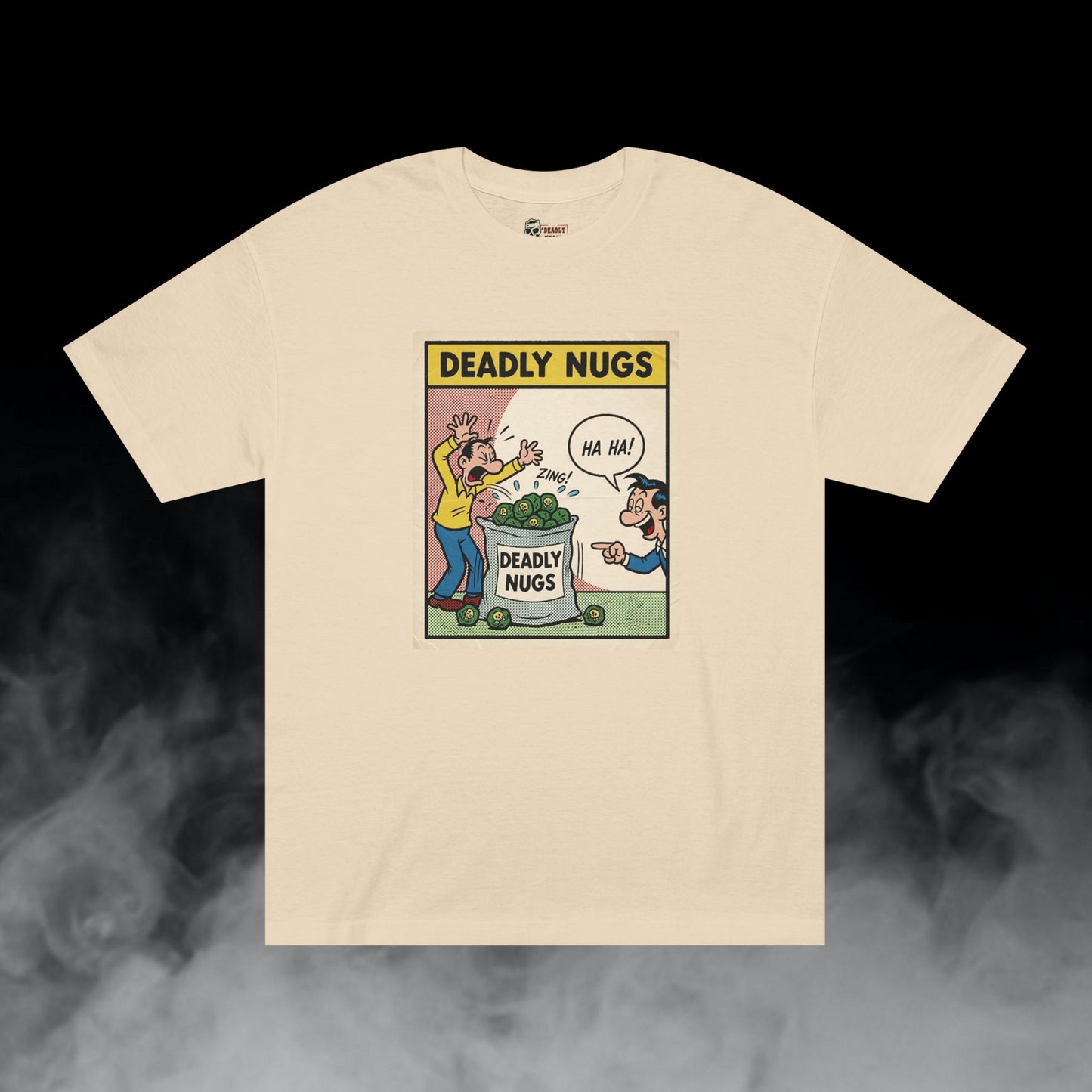 Deadly Nugs, Fat Sack T-Shirt, Premium, Unisex, Graphic T-Shirt, Sand