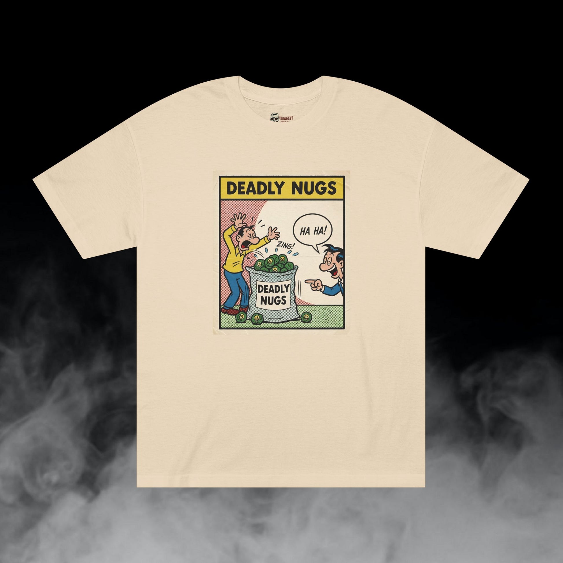 Deadly Nugs, Fat Sack T-Shirt, Premium, Unisex, Graphic T-Shirt, Sand