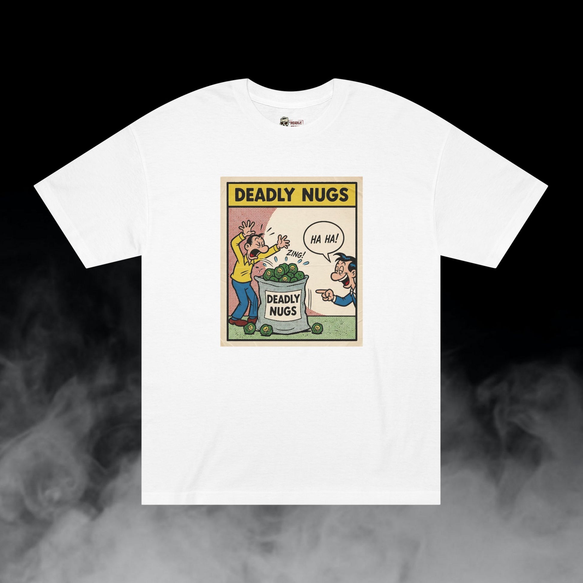 Deadly Nugs, Fat Sack T-Shirt, Premium, Unisex, Graphic T-Shirt, White