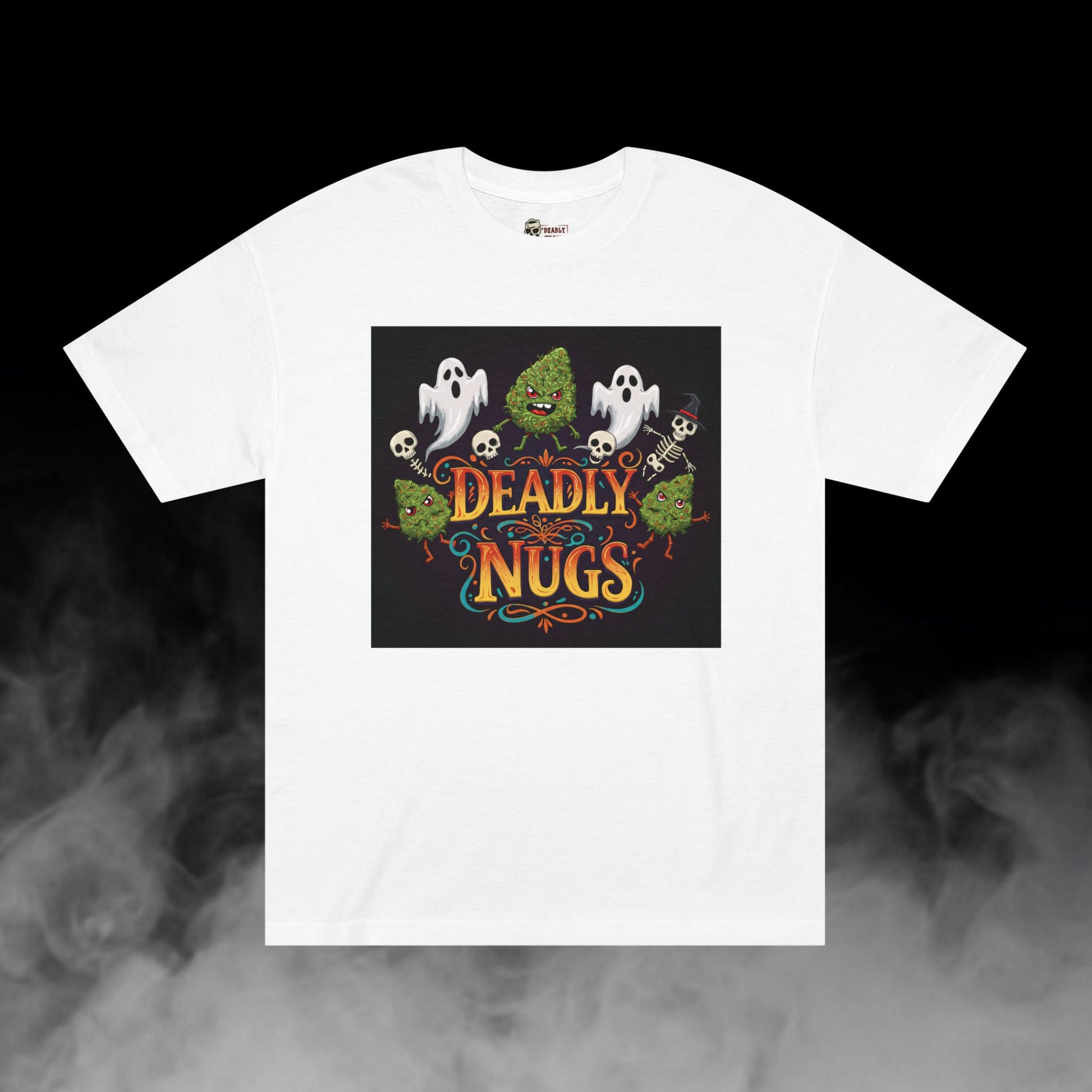 Deadly Nugs, Festive Buds T-Shirt, Premium, Unisex, Graphic T-Shirt, White
