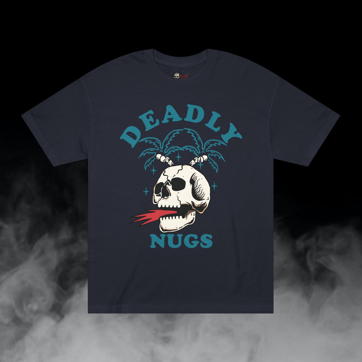 Deadly Nugs, Flame in Flame out T-Shirt, Premium, Unisex, Graphic T-Shirt, Black, Blue print