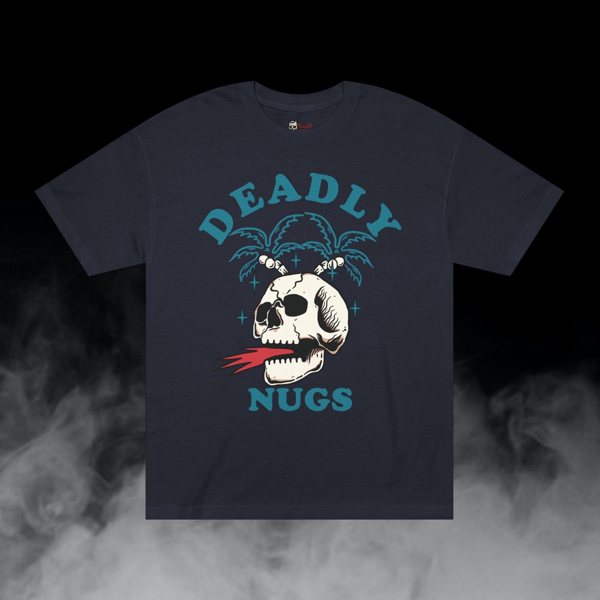 Deadly Nugs, Flame in Flame out T-Shirt, Premium, Unisex, Graphic T-Shirt, Black, Blue print