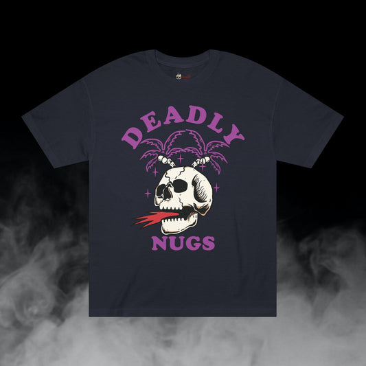 Deadly Nugs, Flame in Flame out T-Shirt, Premium, Unisex, Graphic T-Shirt, Black, Purple print