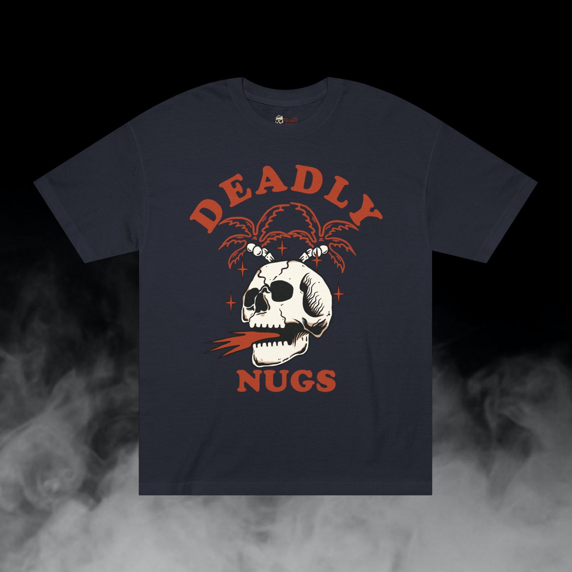 Deadly Nugs, Flame in Flame out T-Shirt, Premium, Unisex, Graphic T-Shirt, Black, Red print