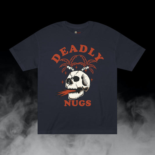 Deadly Nugs, Flame in Flame out T-Shirt, Premium, Unisex, Graphic T-Shirt, Black, Red print