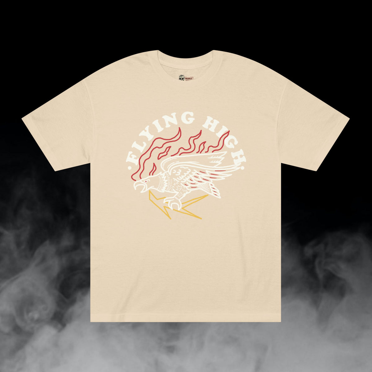 Deadly Nugs, Flying High Sky T-Shirt, Premium, Unisex, Graphic T-Shirt, Sand