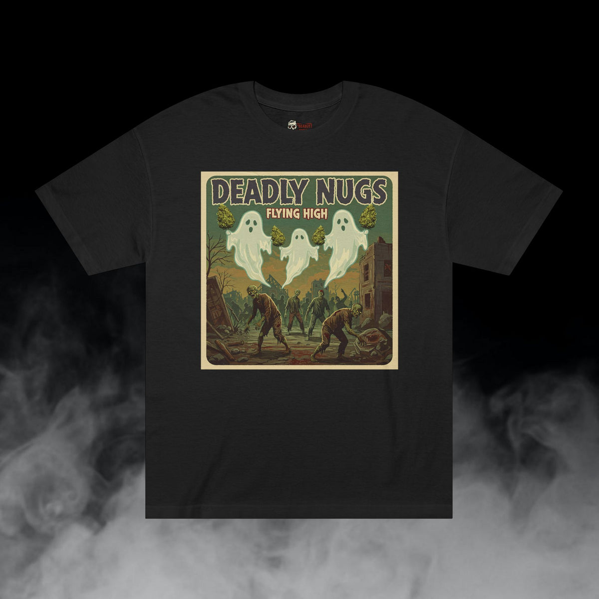 Deadly Nugs, Flying High T-Shirt, Premium, Unisex, Graphic T-Shirt, Black, Front