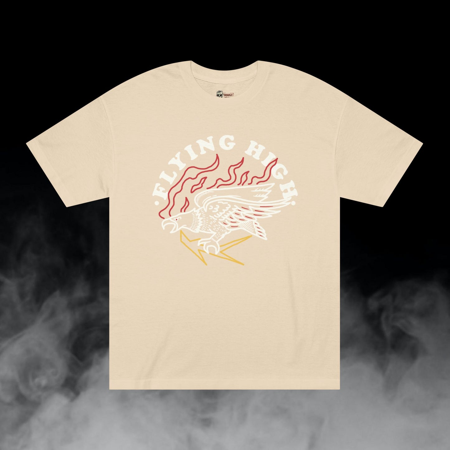 Deadly Nugs, Flying High T-Shirt, Premium, Unisex, Graphic T-Shirt, Sand
