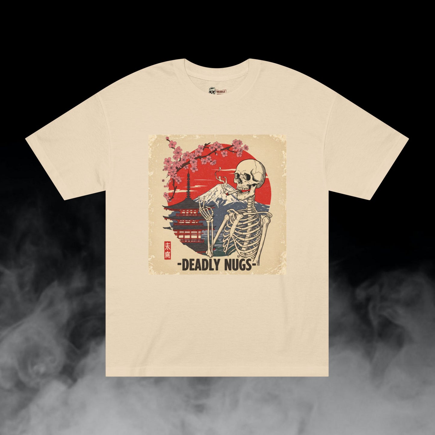 Deadly Nugs, Fuji High T-Shirt, Premium, Unisex, Graphic T-Shirt, Sand