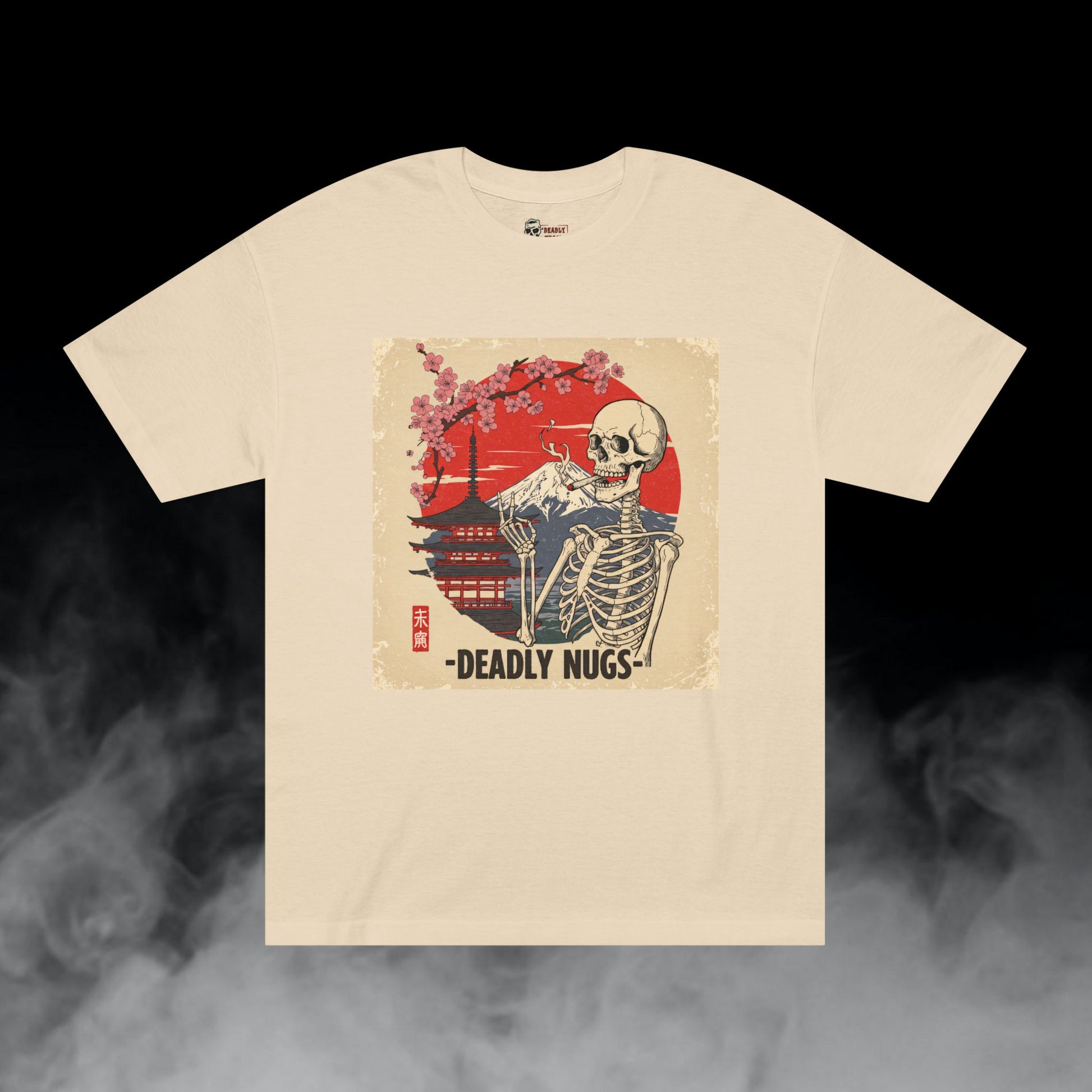 Deadly Nugs, Fuji High T-Shirt, Premium, Unisex, Graphic T-Shirt, Sand