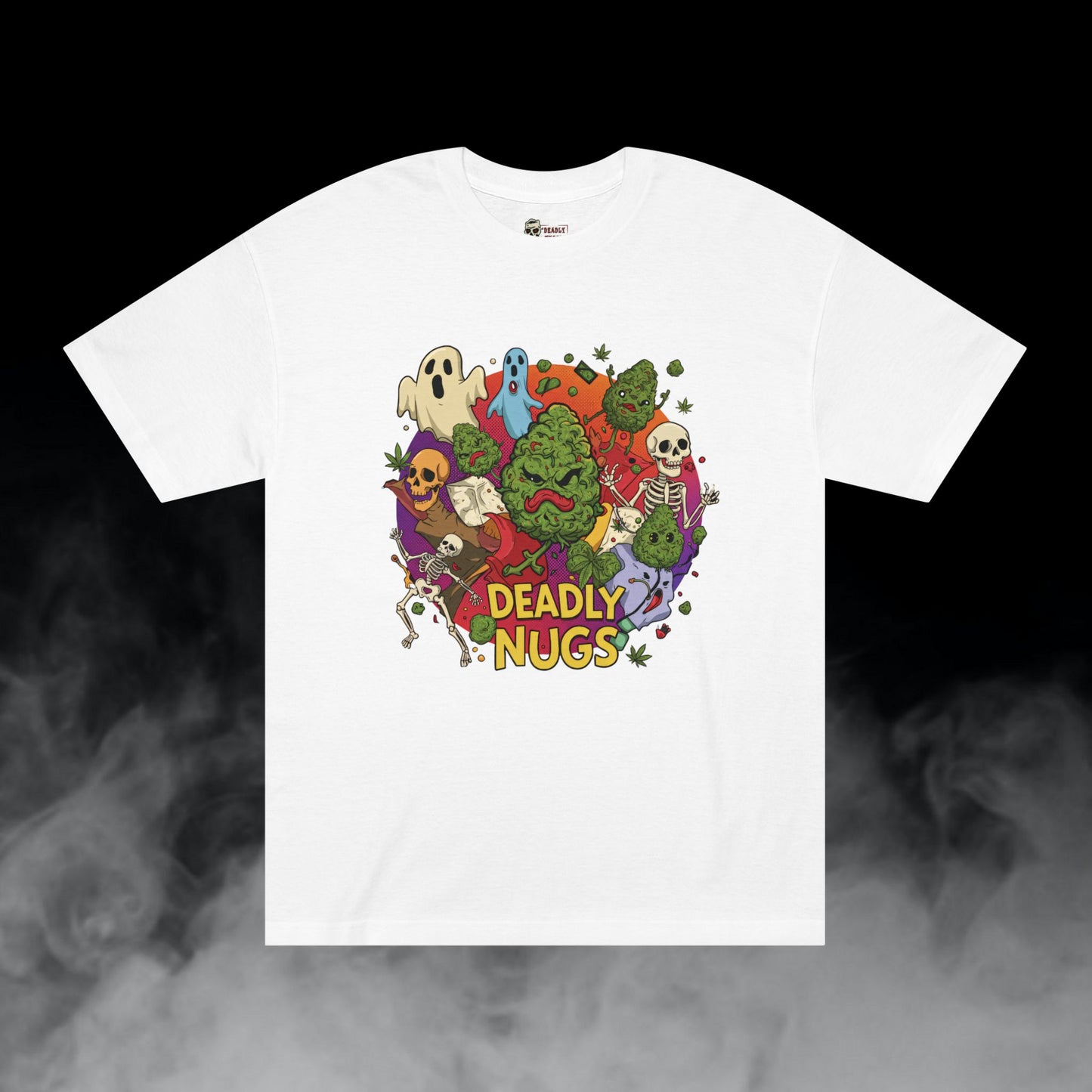 Deadly Nugs, Gas Boss T-Shirt, Premium, Unisex, Graphic T-Shirt, White