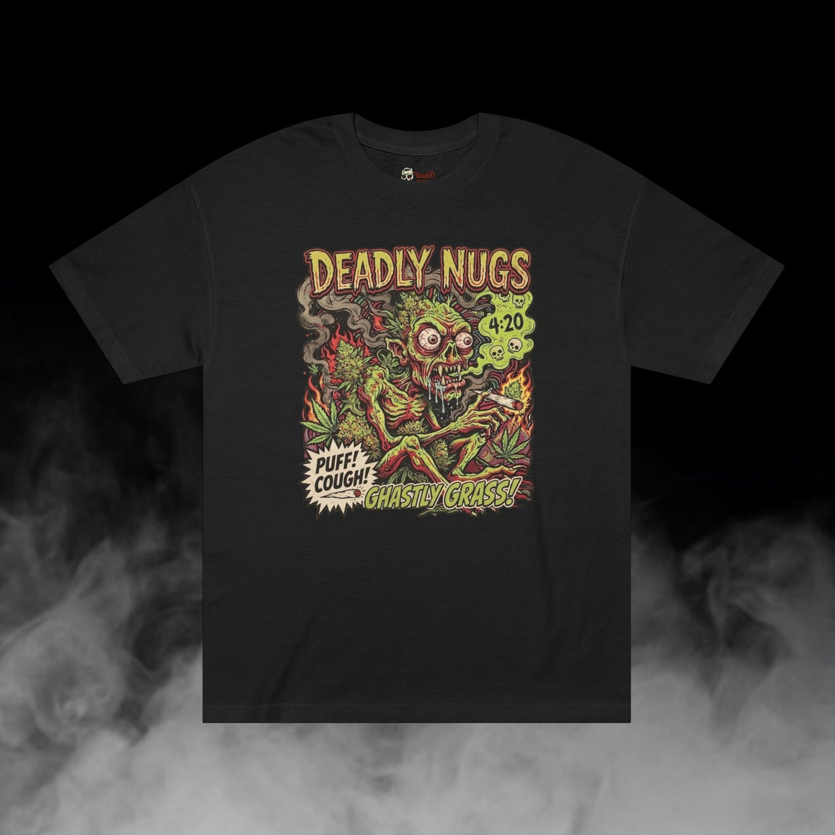 Deadly Nugs, Ghastly Grass! T-Shirt, Premium, Unisex, Graphic T-Shirt, Black, Front