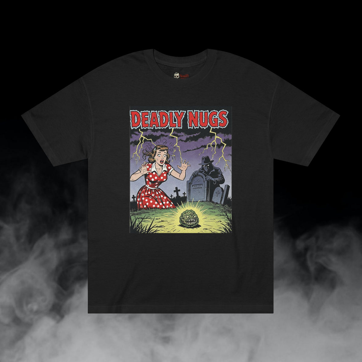 Deadly Nugs, Grave Danger! T-Shirt, Premium, Unisex, Graphic T-Shirt, Black, Front