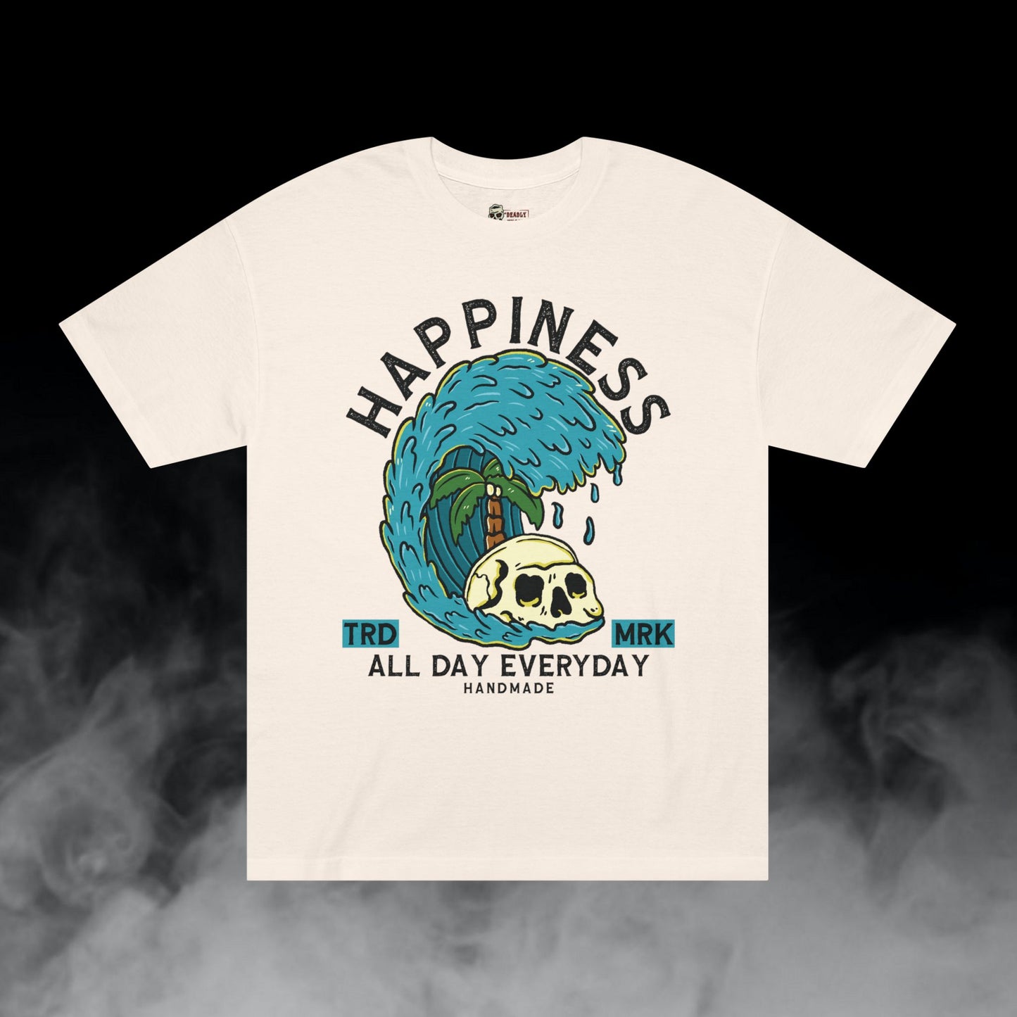 Deadly Nugs, Happiness T-Shirt, Premium, Unisex, Graphic T-Shirt, Cream