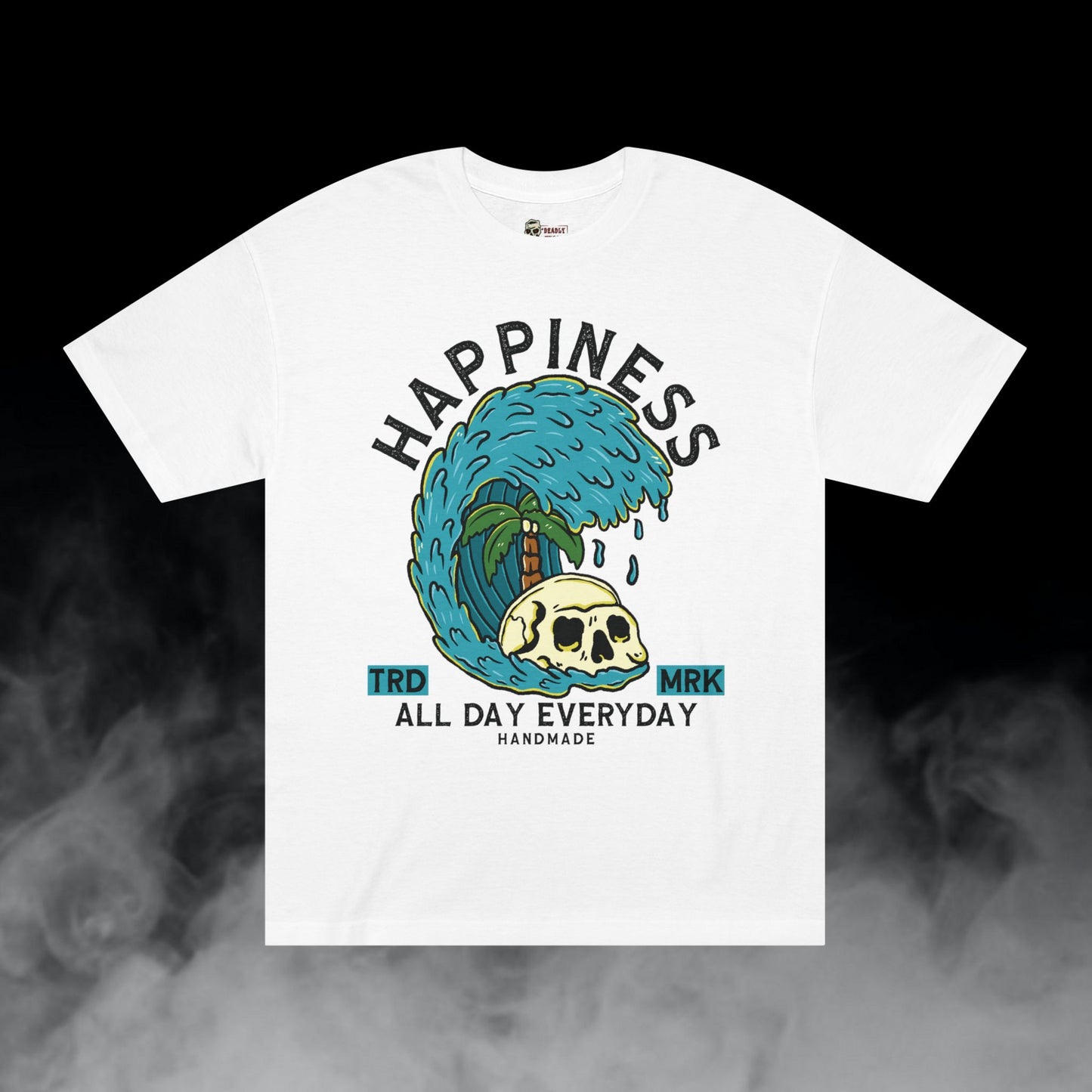 Deadly Nugs, Happiness T-Shirt, Premium, Unisex, Graphic T-Shirt, White