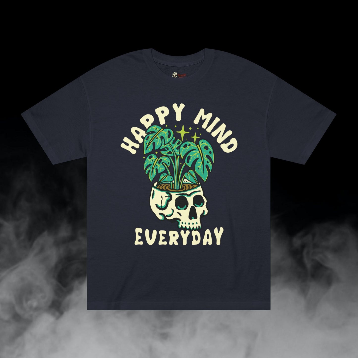 Deadly Nugs, Happy Mind Everyday T-Shirt, Premium, Unisex, Graphic T-Shirt, Black
