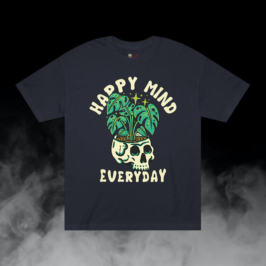 Deadly Nugs, Happy Mind Everyday T-Shirt, Premium, Unisex, Graphic T-Shirt, Black