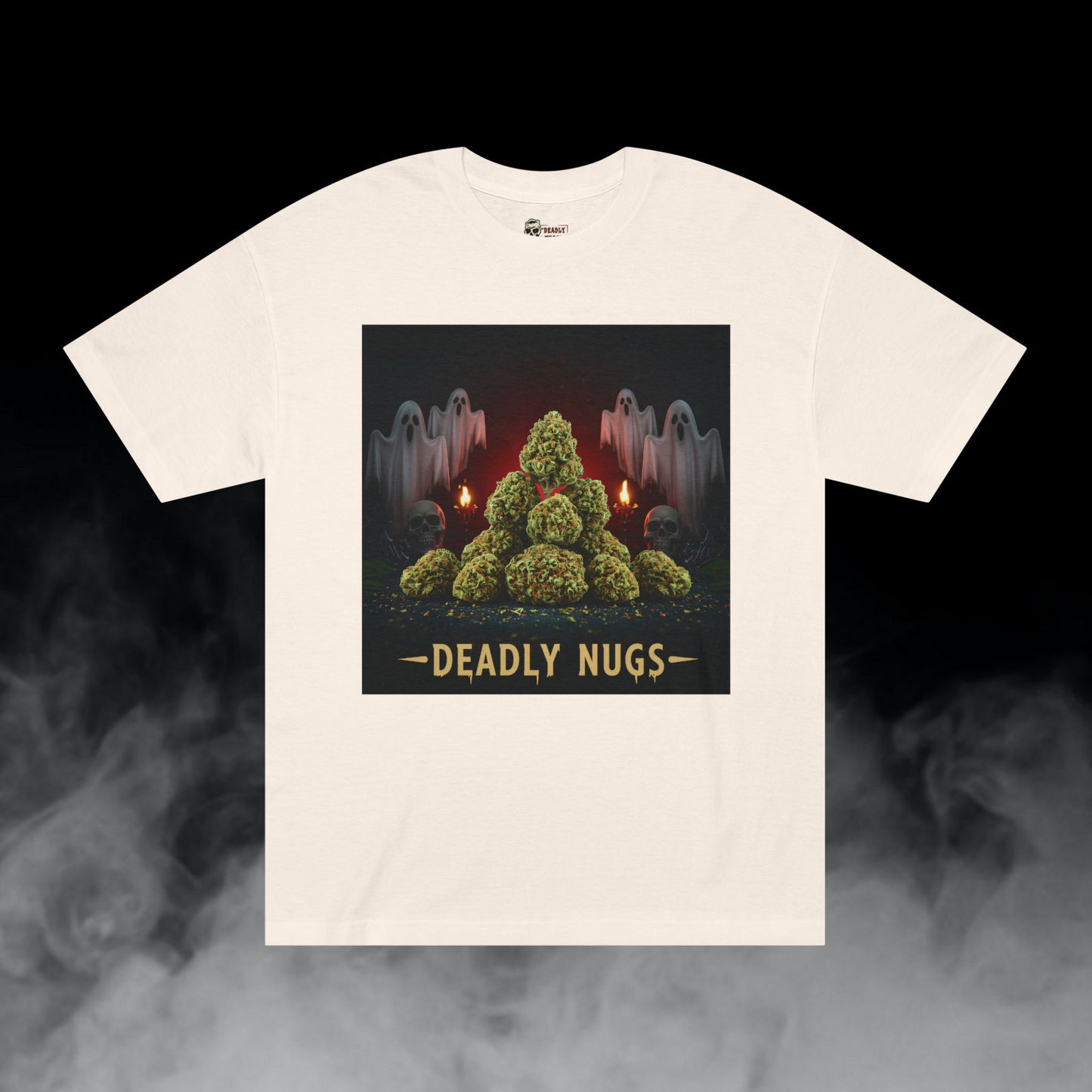 Deadly Nugs, Hella-Herb T-Shirt, Premium, Unisex, Graphic T-Shirt, Cream