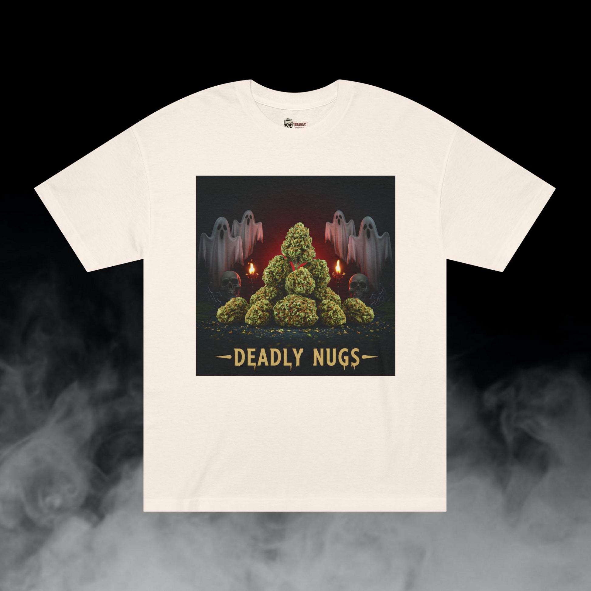 Deadly Nugs, Hella-Herb T-Shirt, Premium, Unisex, Graphic T-Shirt, Cream