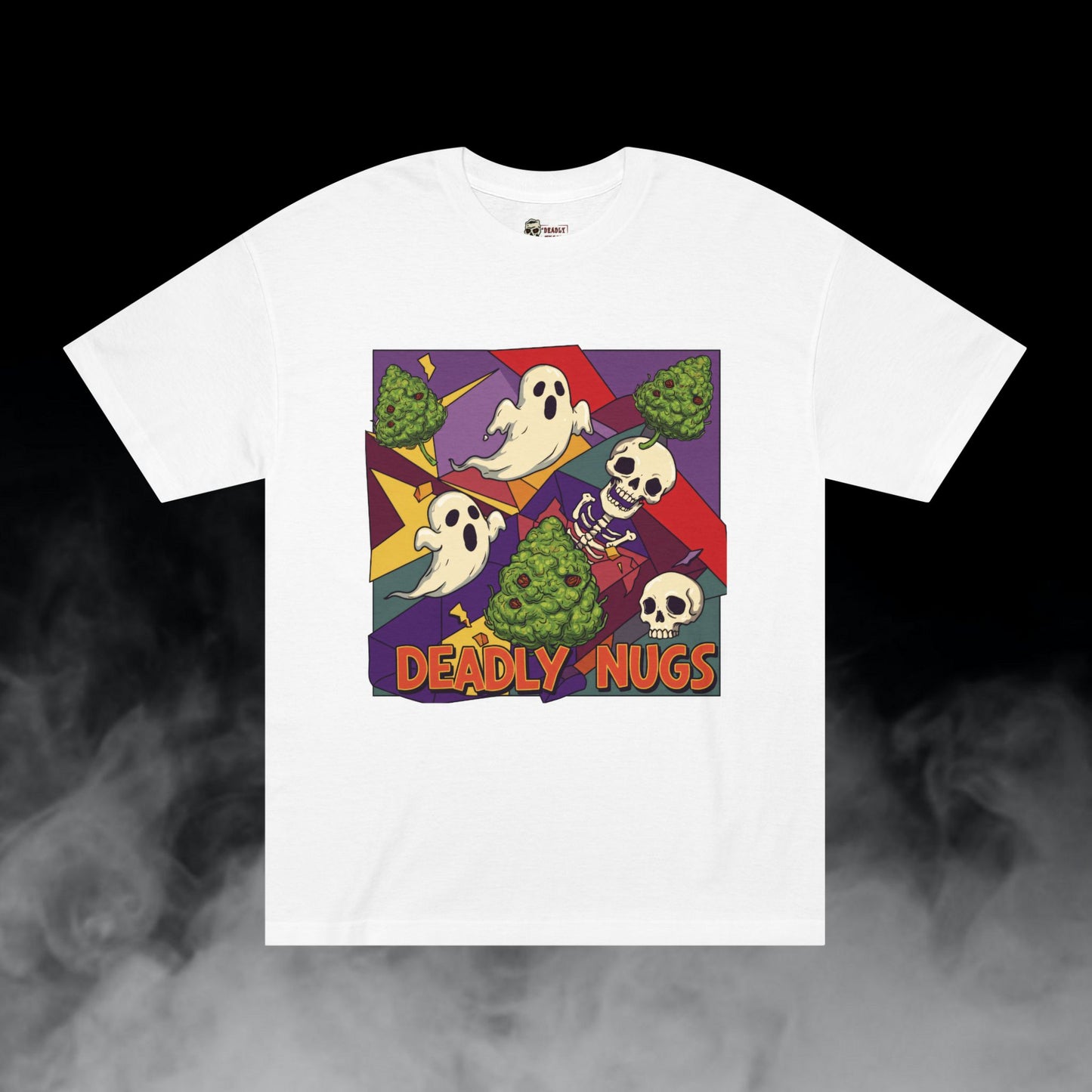 Deadly Nugs, Herb Out T-Shirt, Premium, Unisex, Graphic T-Shirt, White