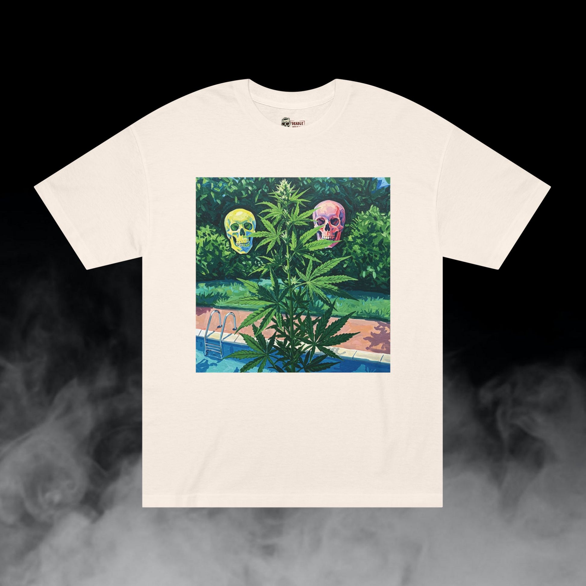 Deadly Nugs, Herbs Poolside T-Shirt, Premium, Unisex, Graphic T-Shirt, Cream