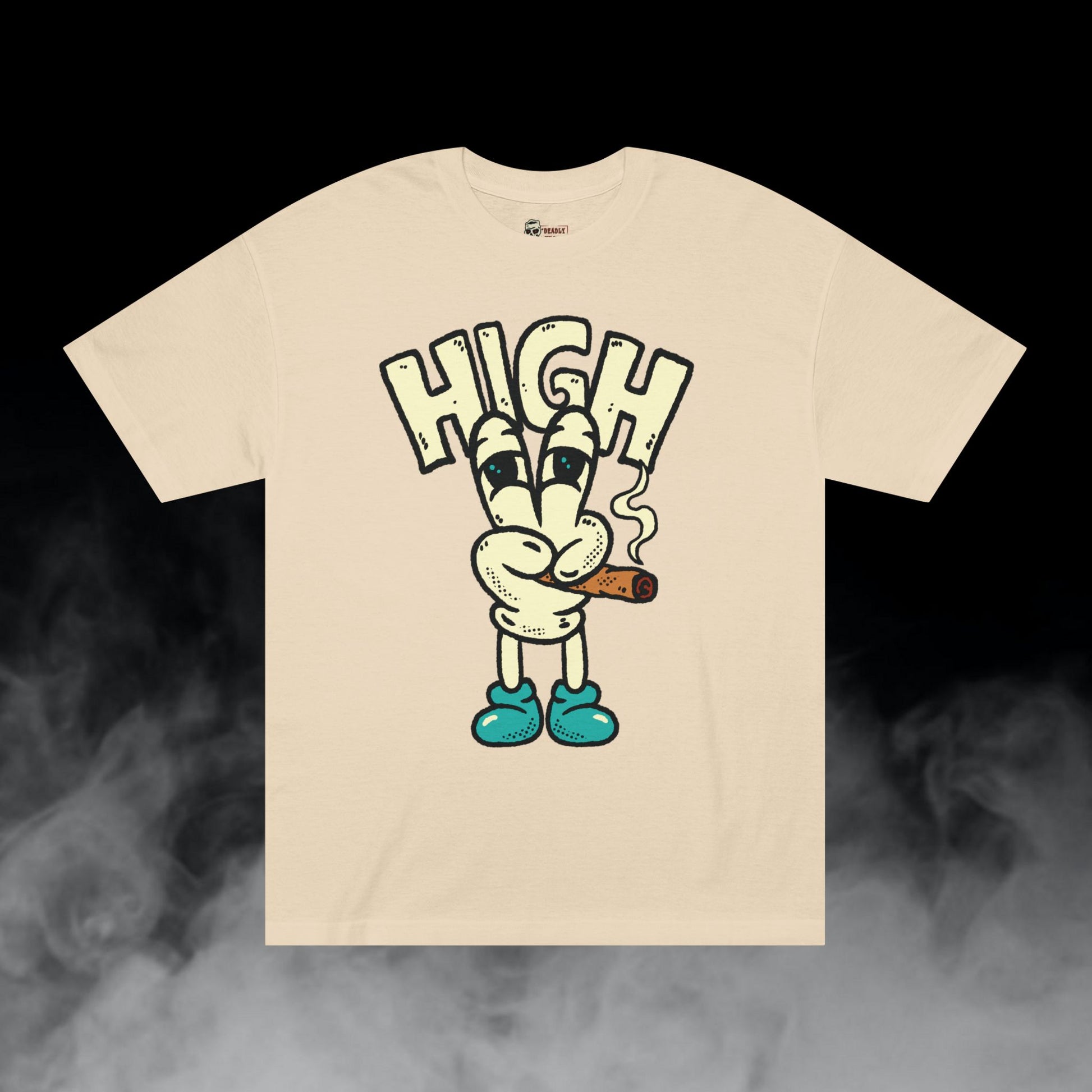 Deadly Nugs, High T-Shirt, Premium, Unisex, Graphic T-Shirt, Sand