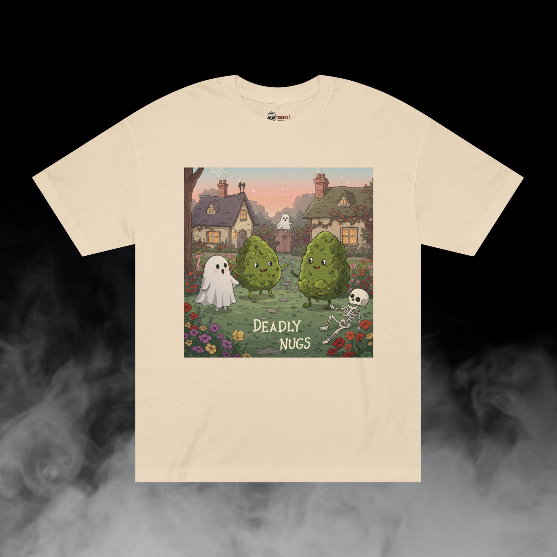 Deadly Nugs, Highland Haven T-Shirt, Premium, Unisex, Graphic T-Shirt, Sand