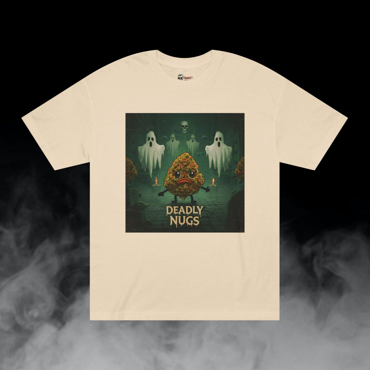 Deadly Nugs, Holy Night T-Shirt, Premium, Unisex, Graphic T-Shirt, Sand