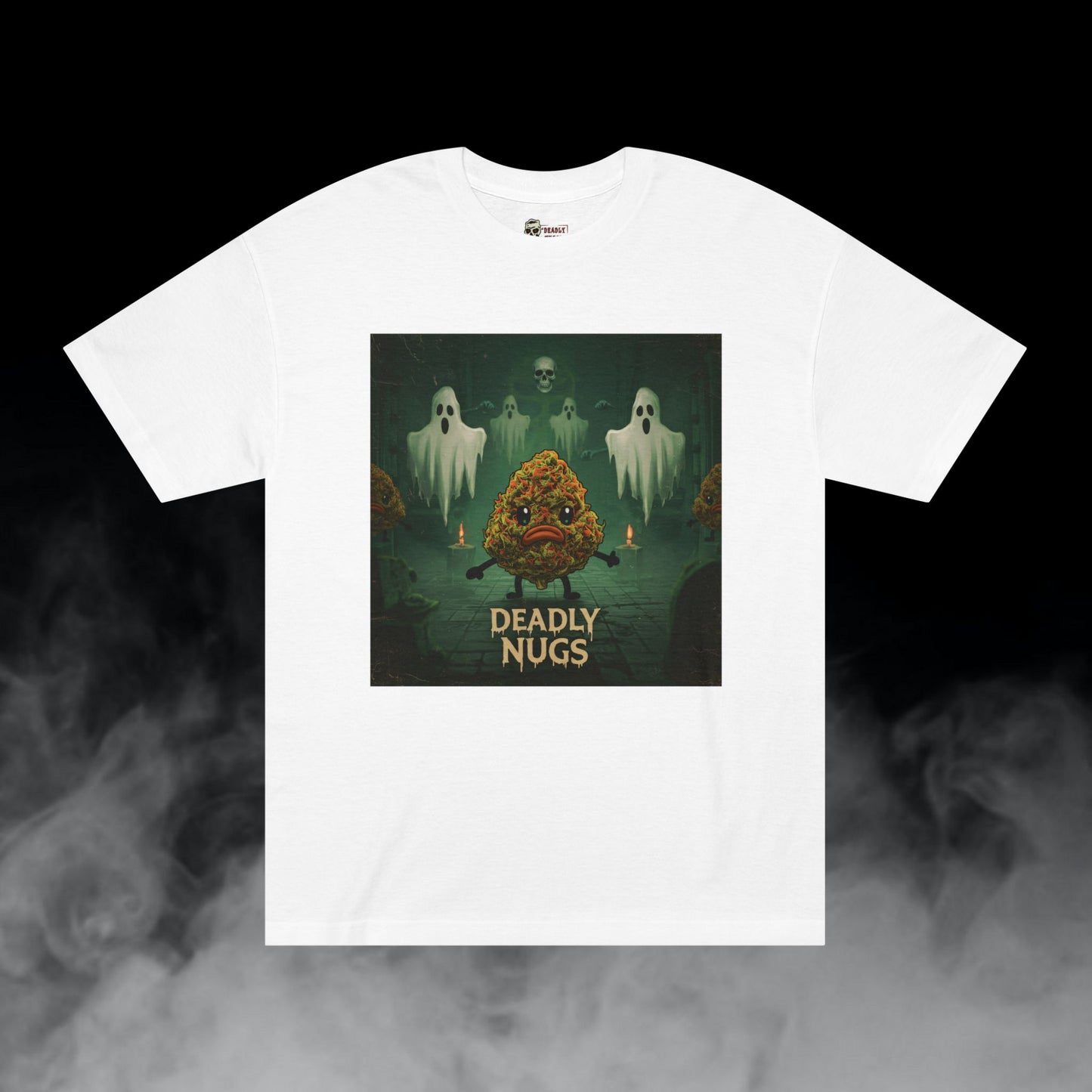 Deadly Nugs, Holy Night T-Shirt, Premium, Unisex, Graphic T-Shirt, White